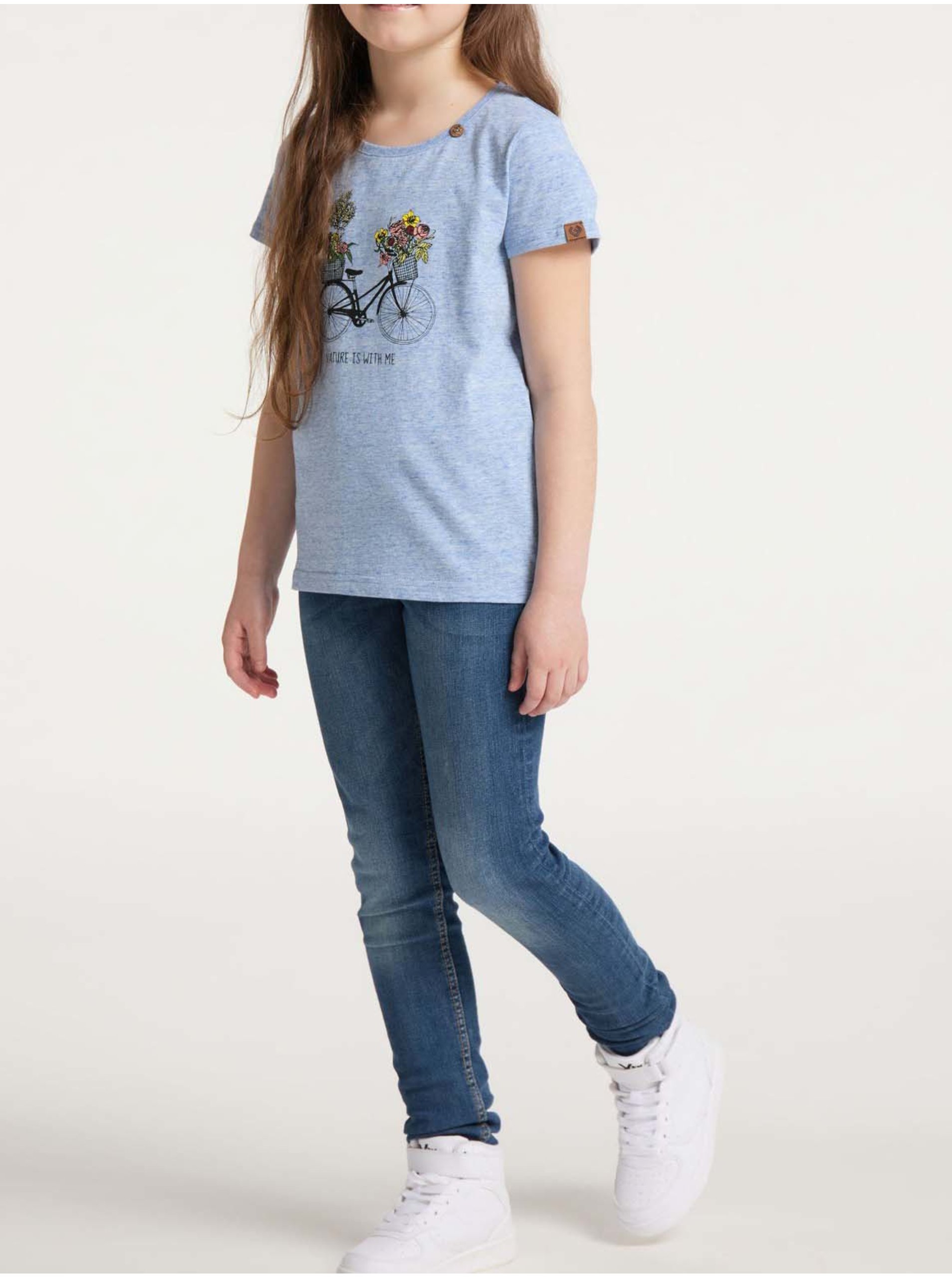 Levně Modré holčičí tričko Ragwear Violka - Holky
