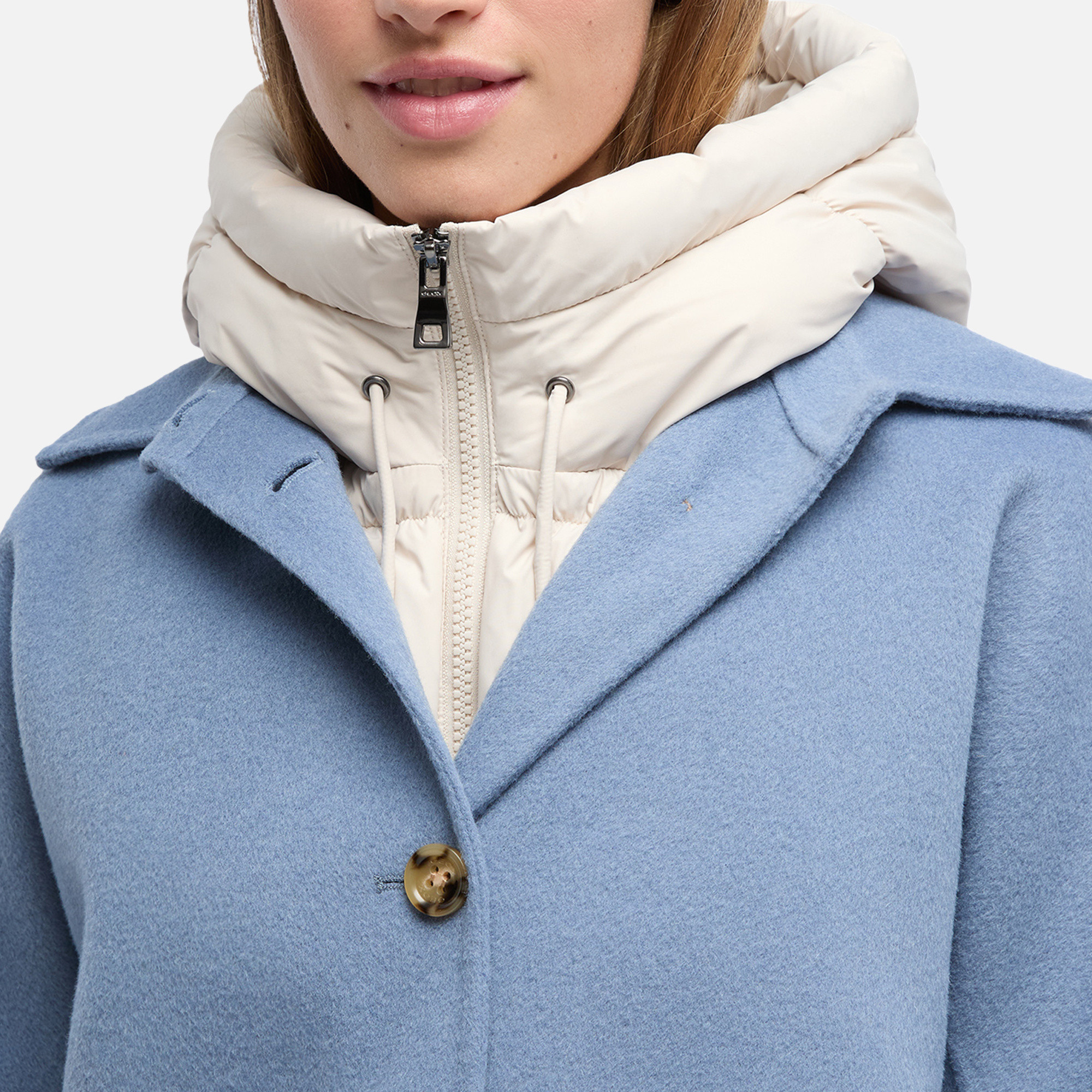 Guler izolat alb pentru femei Geox Narcisia