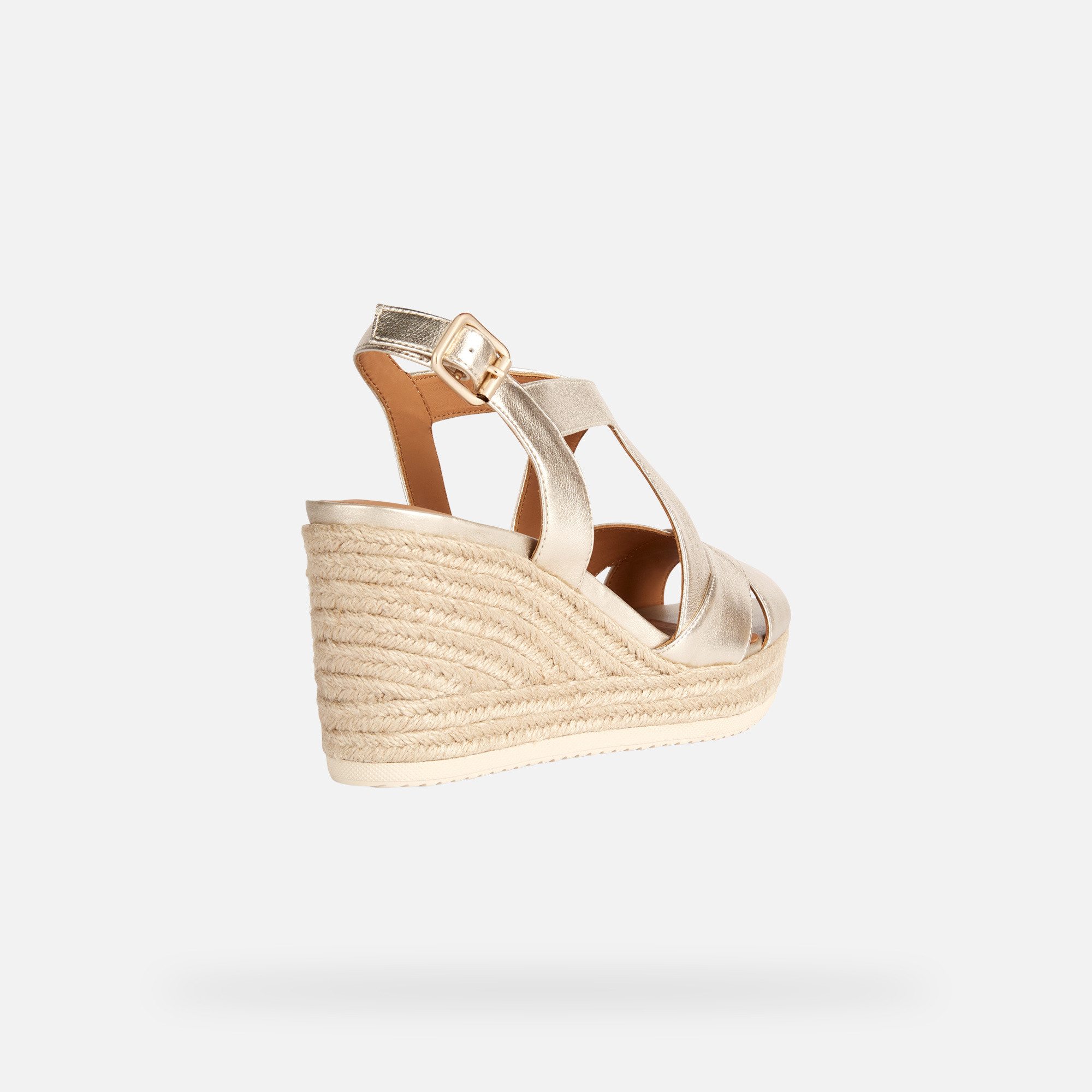 Gold women&#039;s sandals Geox Ponza - Women&#039;s