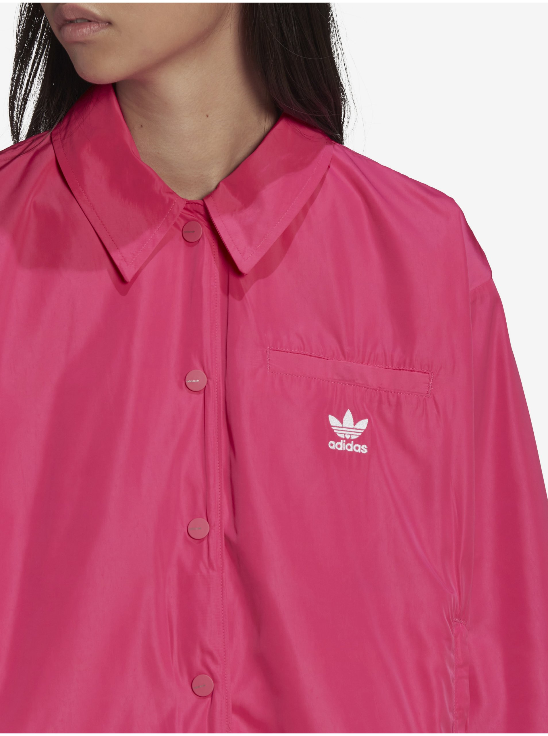 Jachete subtire pentru femei adidas Originals - roz inchis