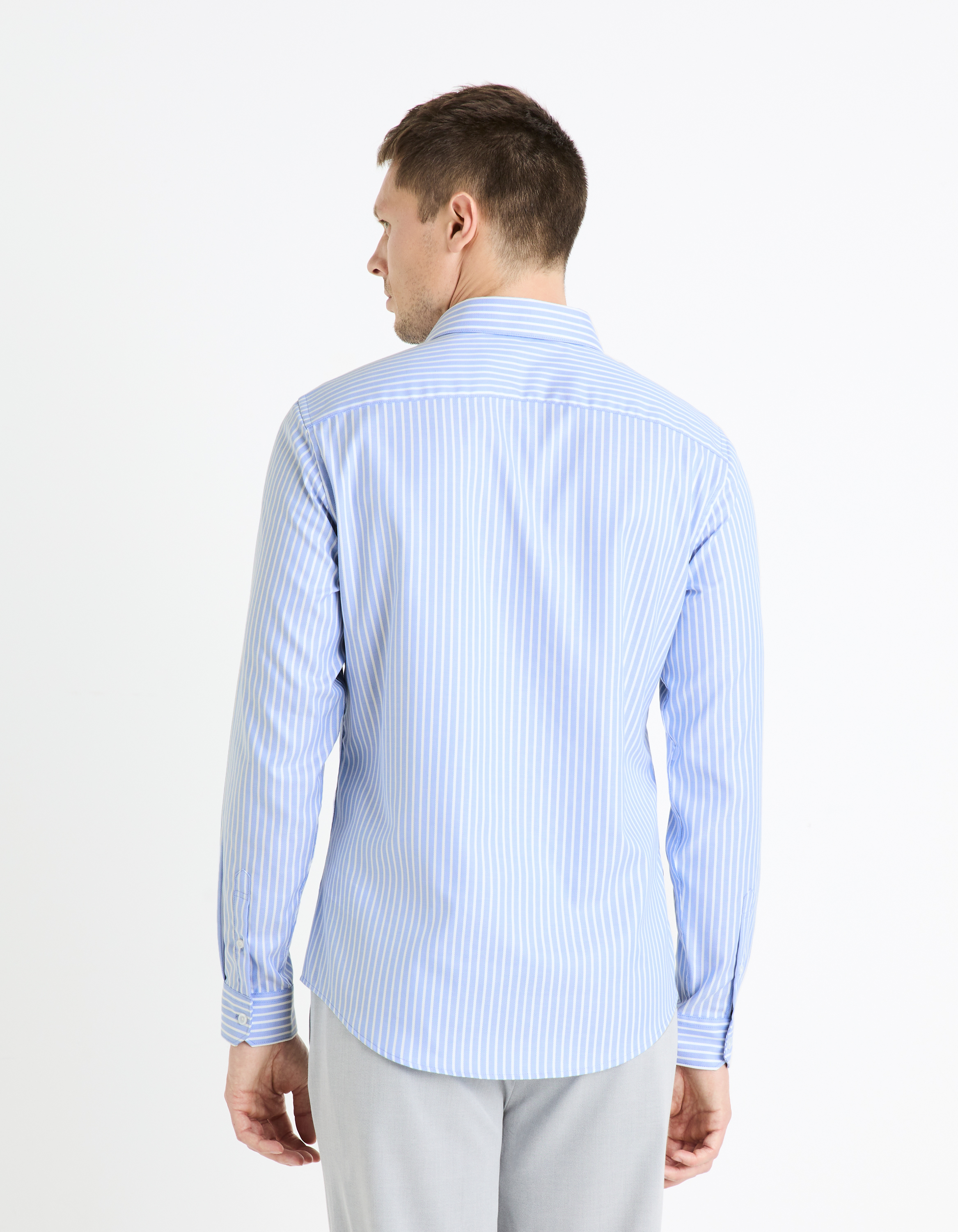 Camasi casual pentru barbati Celio - albastru deschis