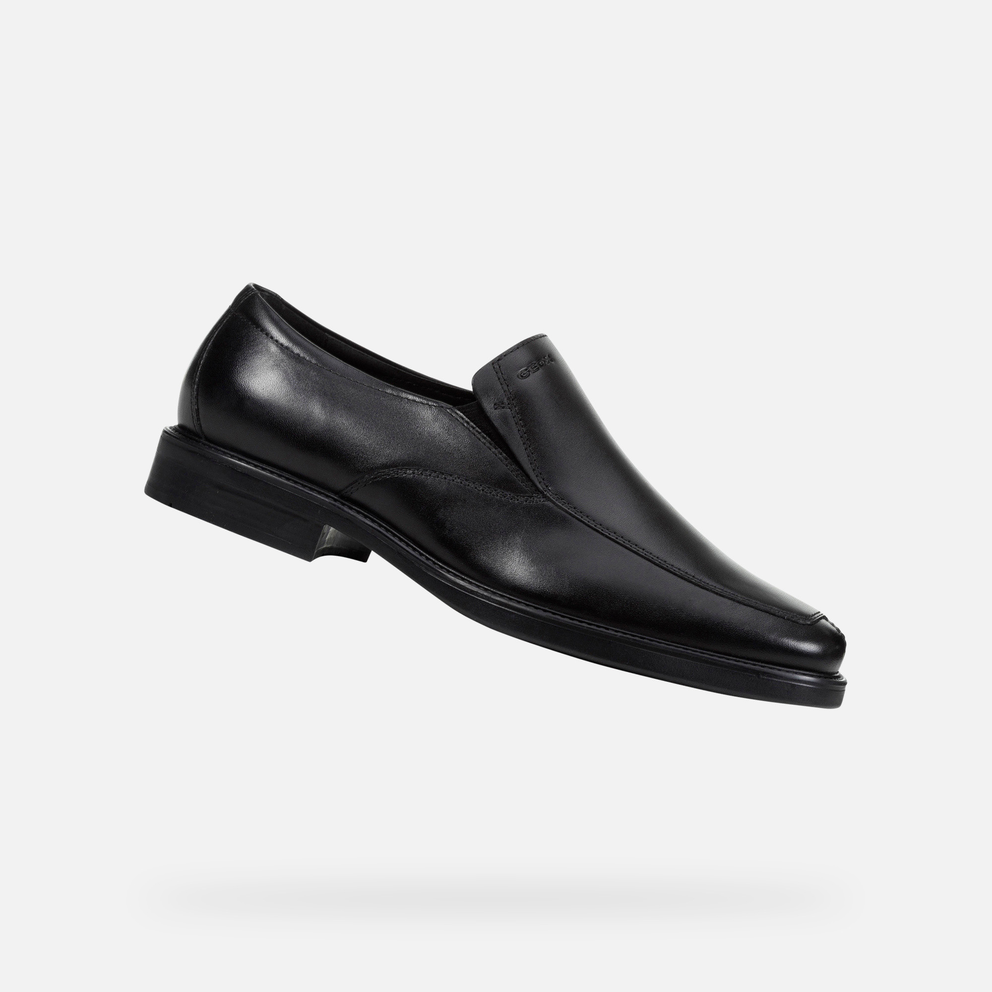 Black mens formal shoes Geox Brandolf - Mens