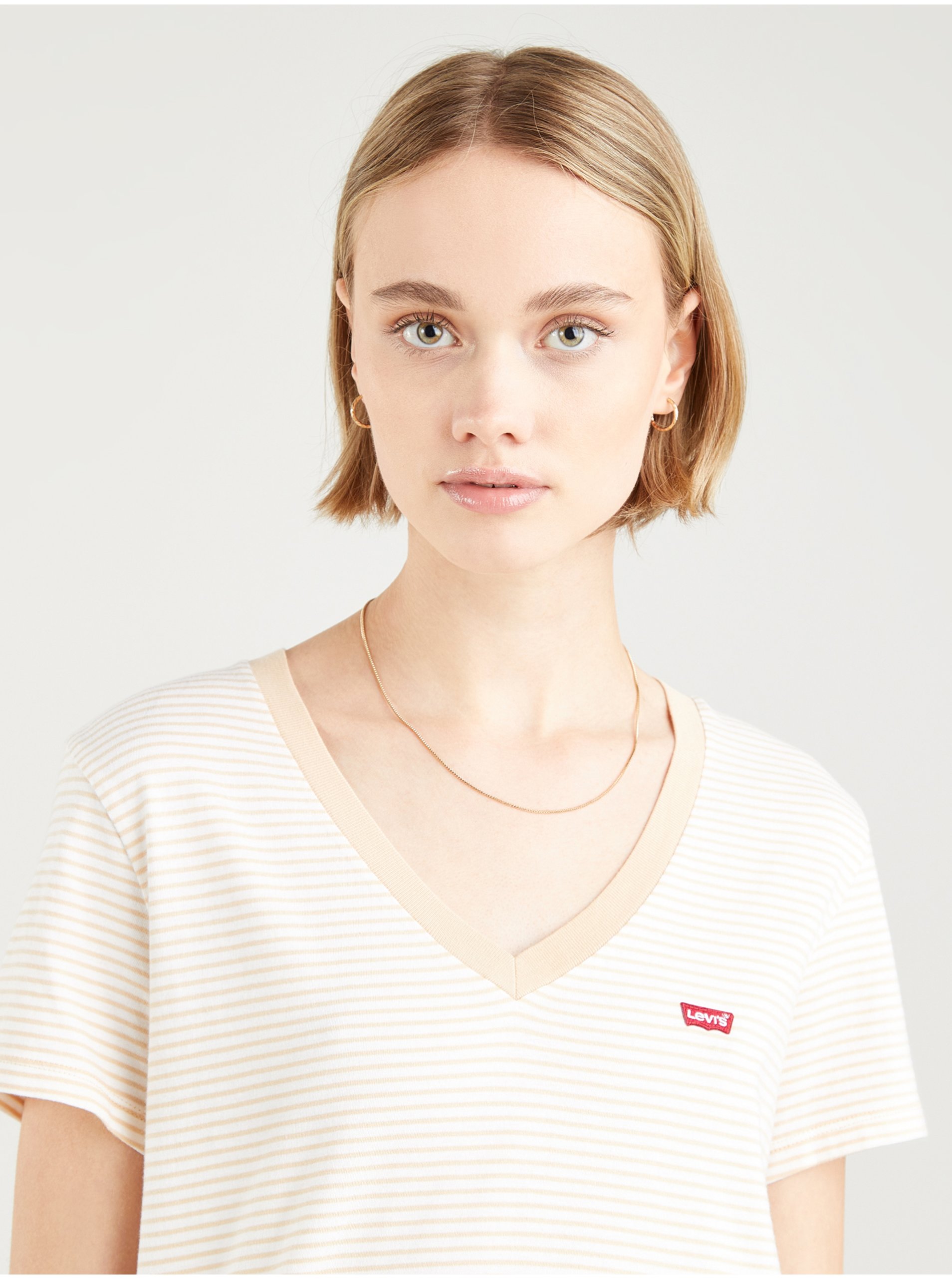 Tricouri pentru femei Levi's® - alb, crem