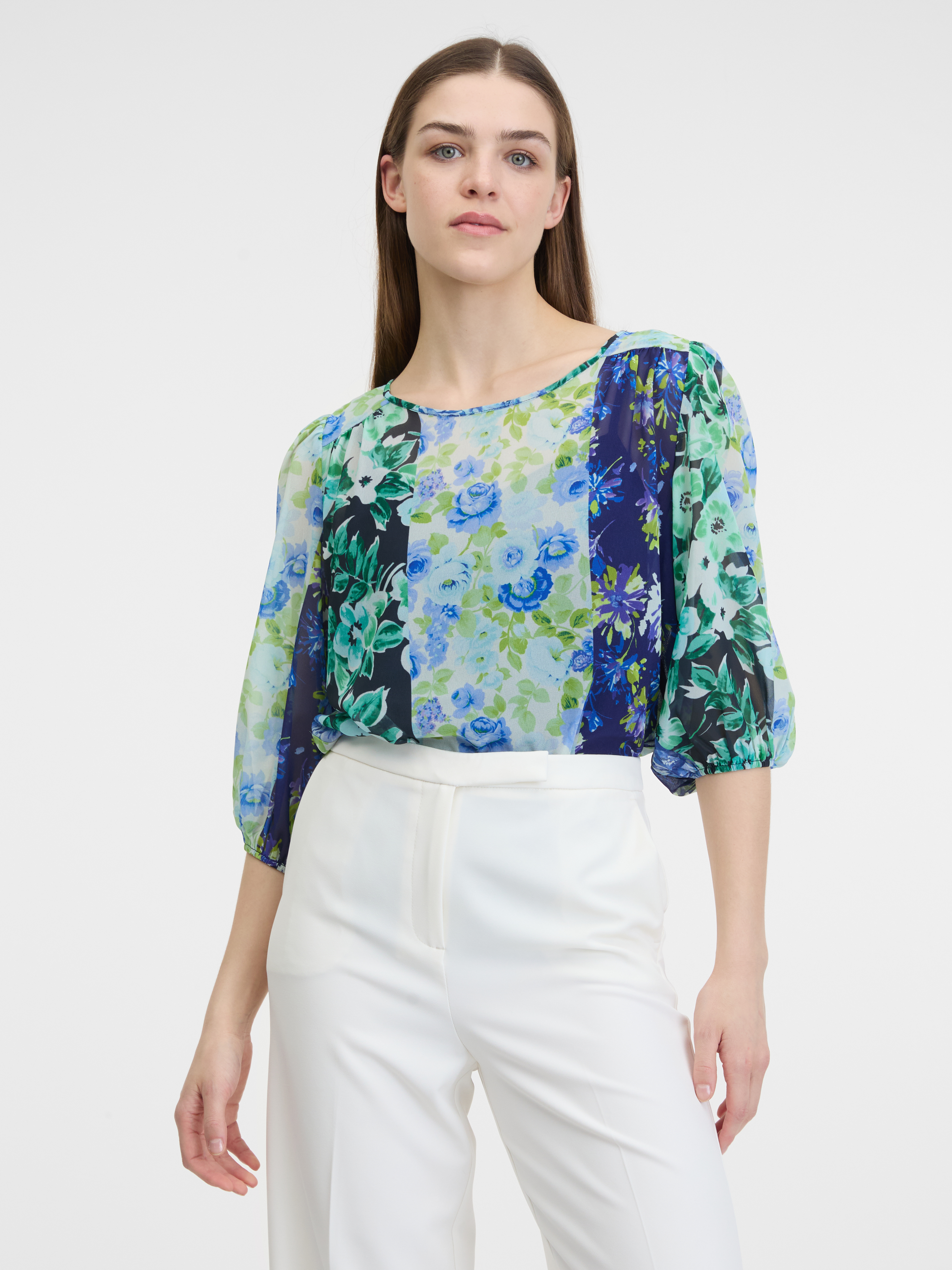 Orsay Blue Women's Floral Blouse - Women