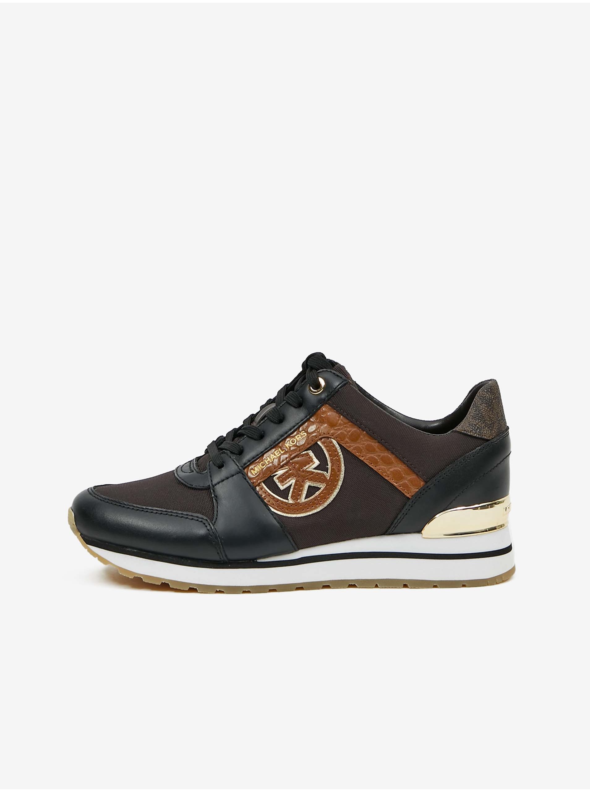 Michael Kors Trainer Black And Brown Women's Leather Sneakers - Women