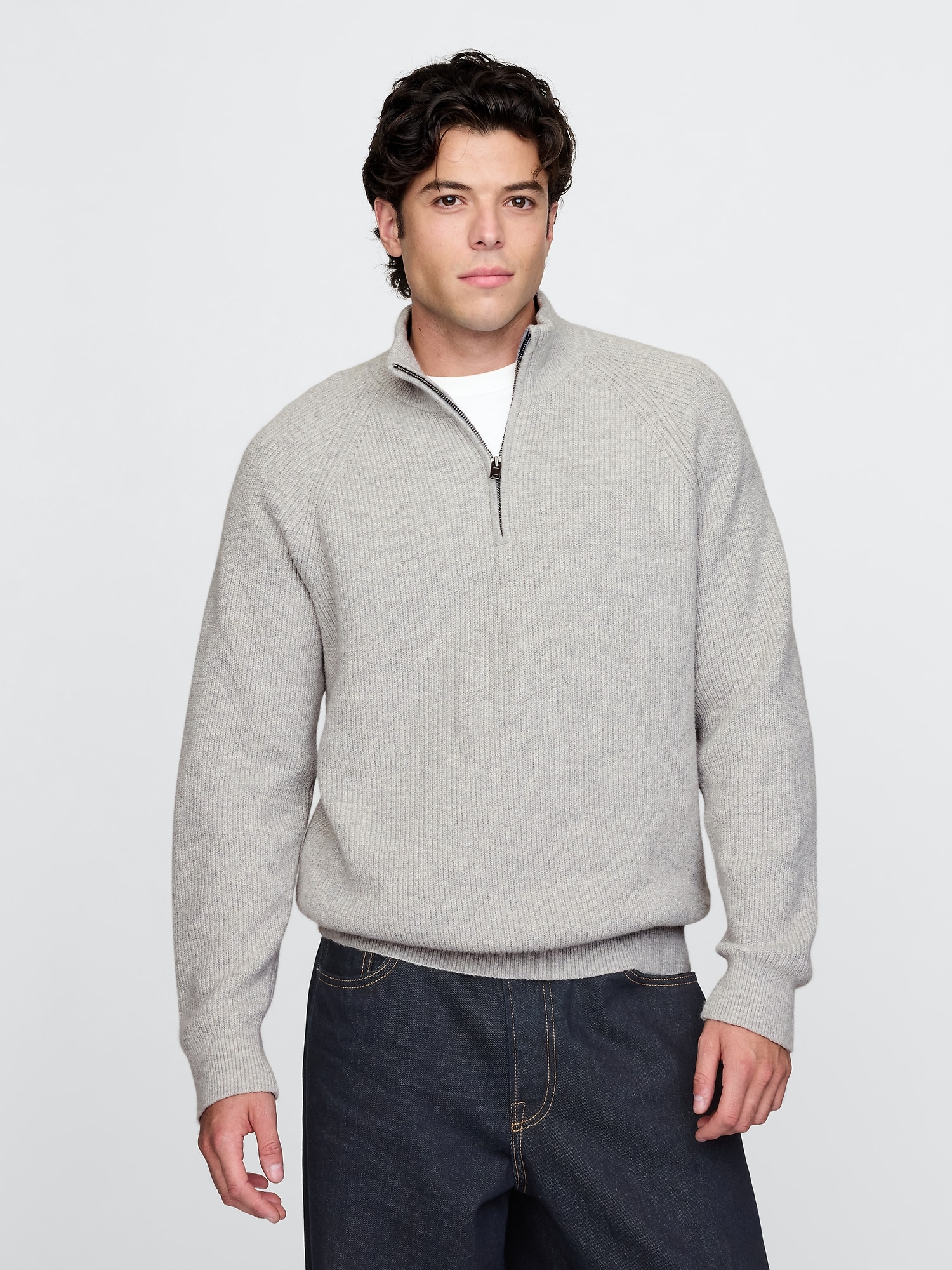 GAP Ribbed sweater CashSoft - Men&#039;s