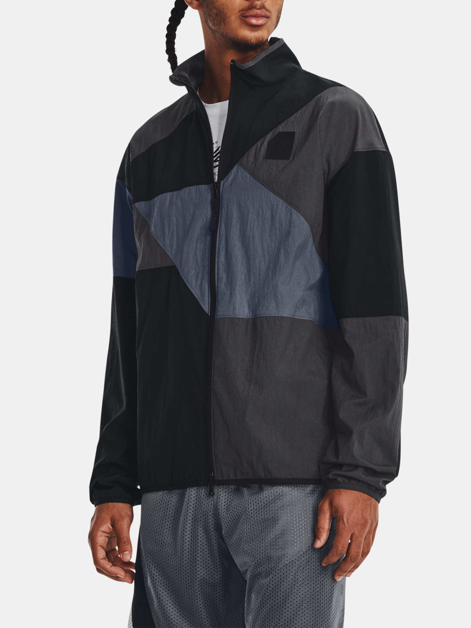 Under Armour Curry FZ Woven Jacket-BLK - Mens