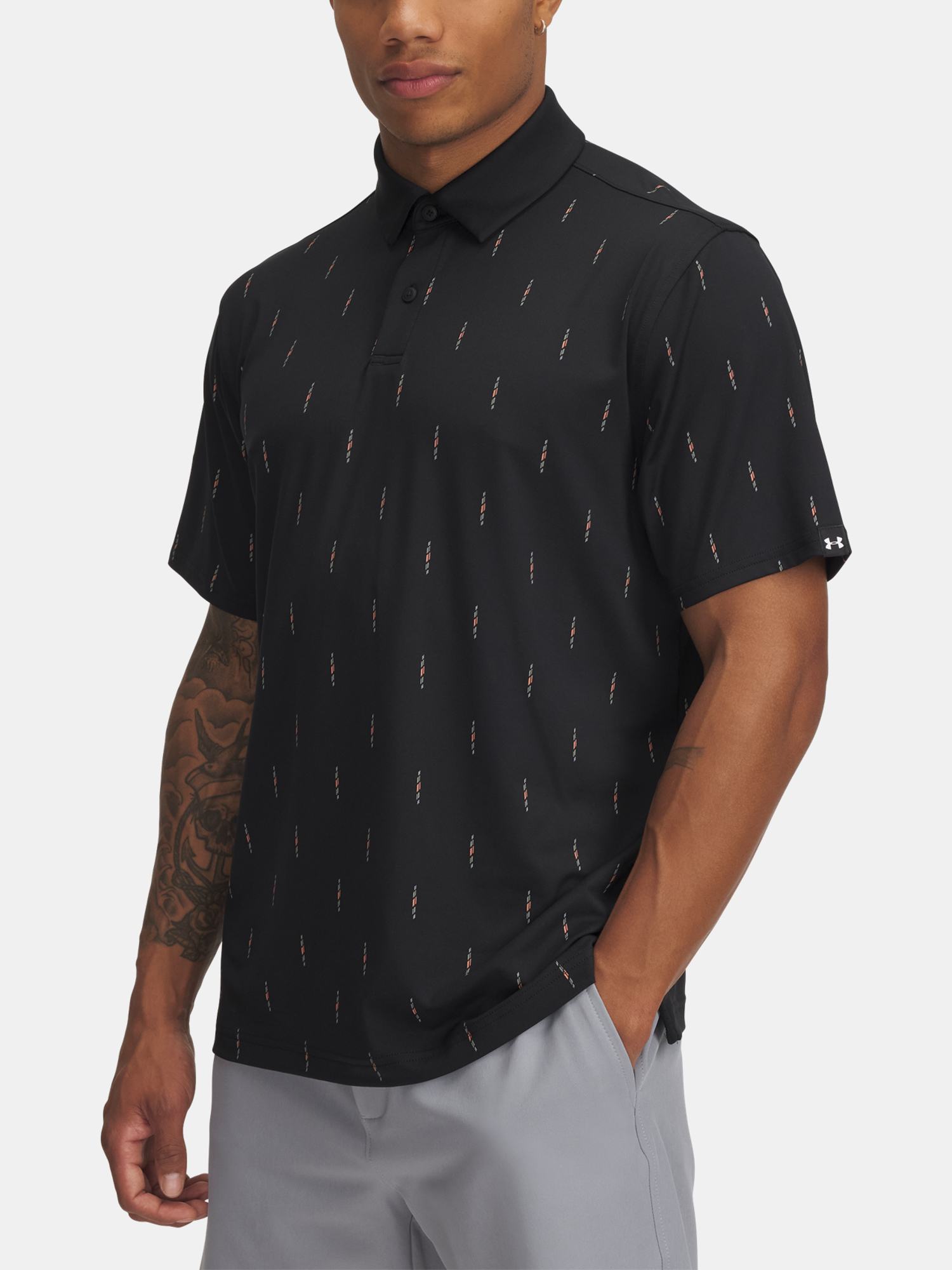 Men's Under Armour UA T2G Printed Polo LB T-Shirt - Men's