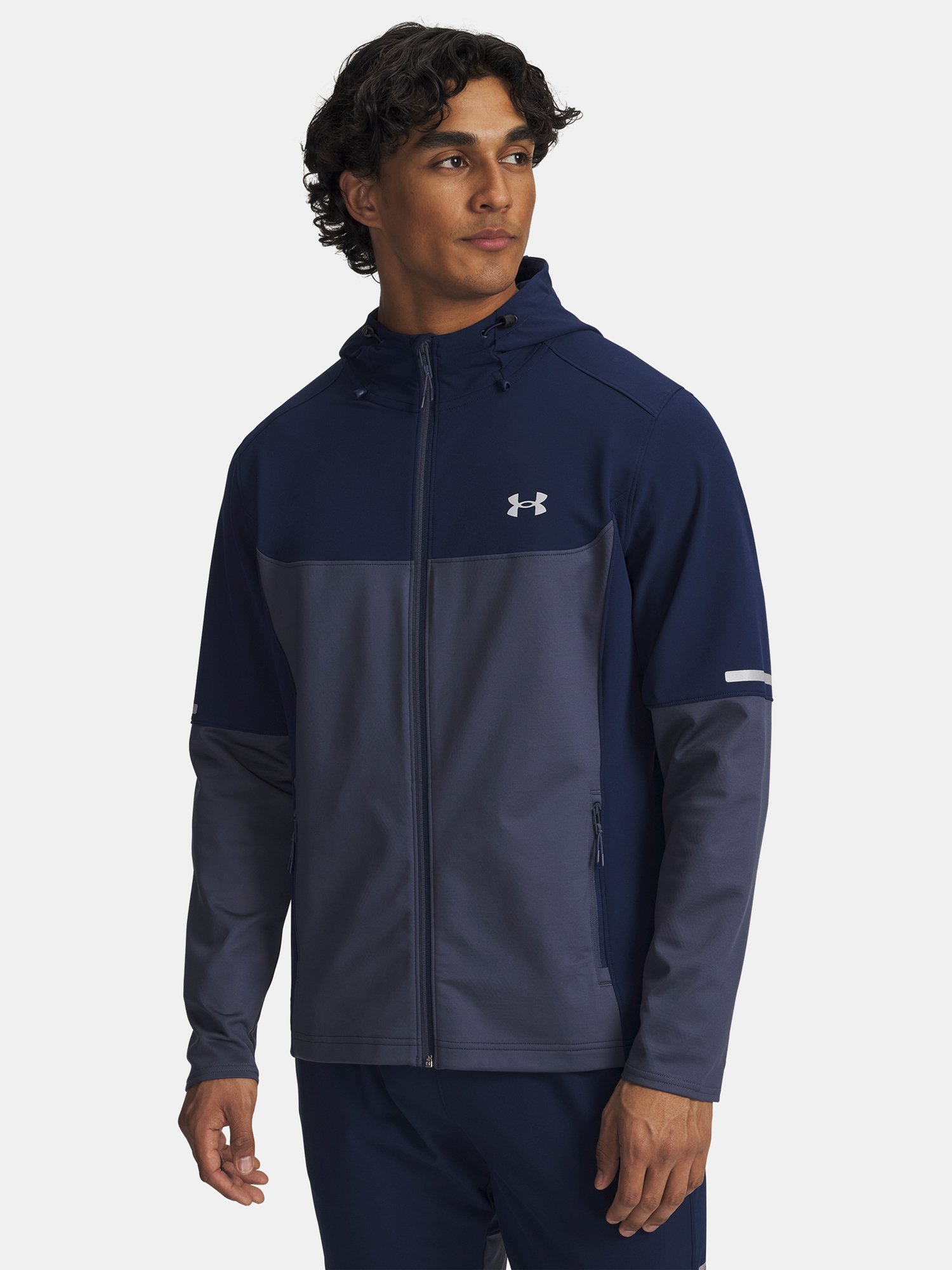 Men&#039;s Under Armour Utility Woven Winterized FZ-BLU Jacket - Mens