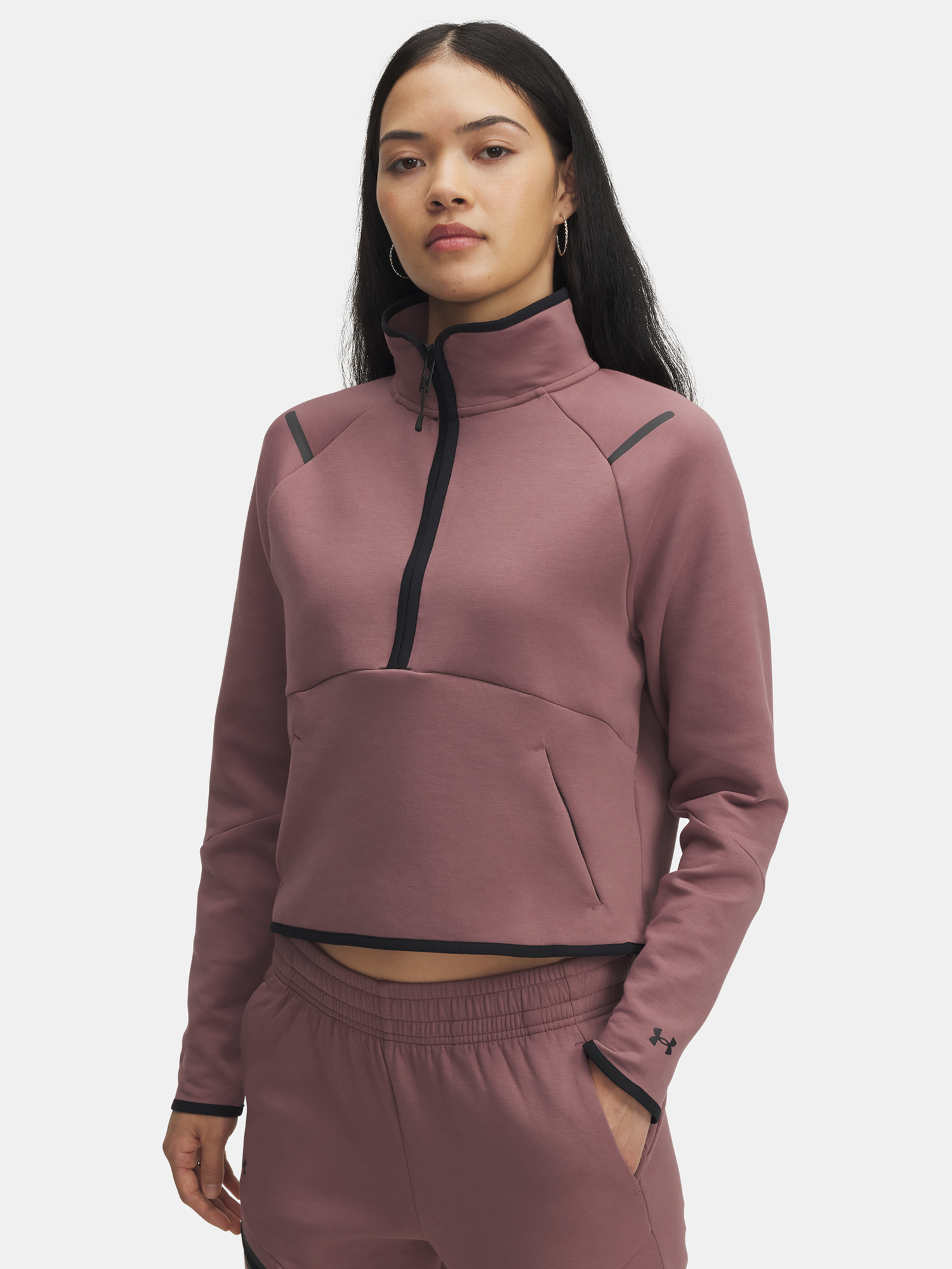 Women&#039;s sweatshirt Under Armour Unstoppable Flc HZ-BRN - Women&#039;s