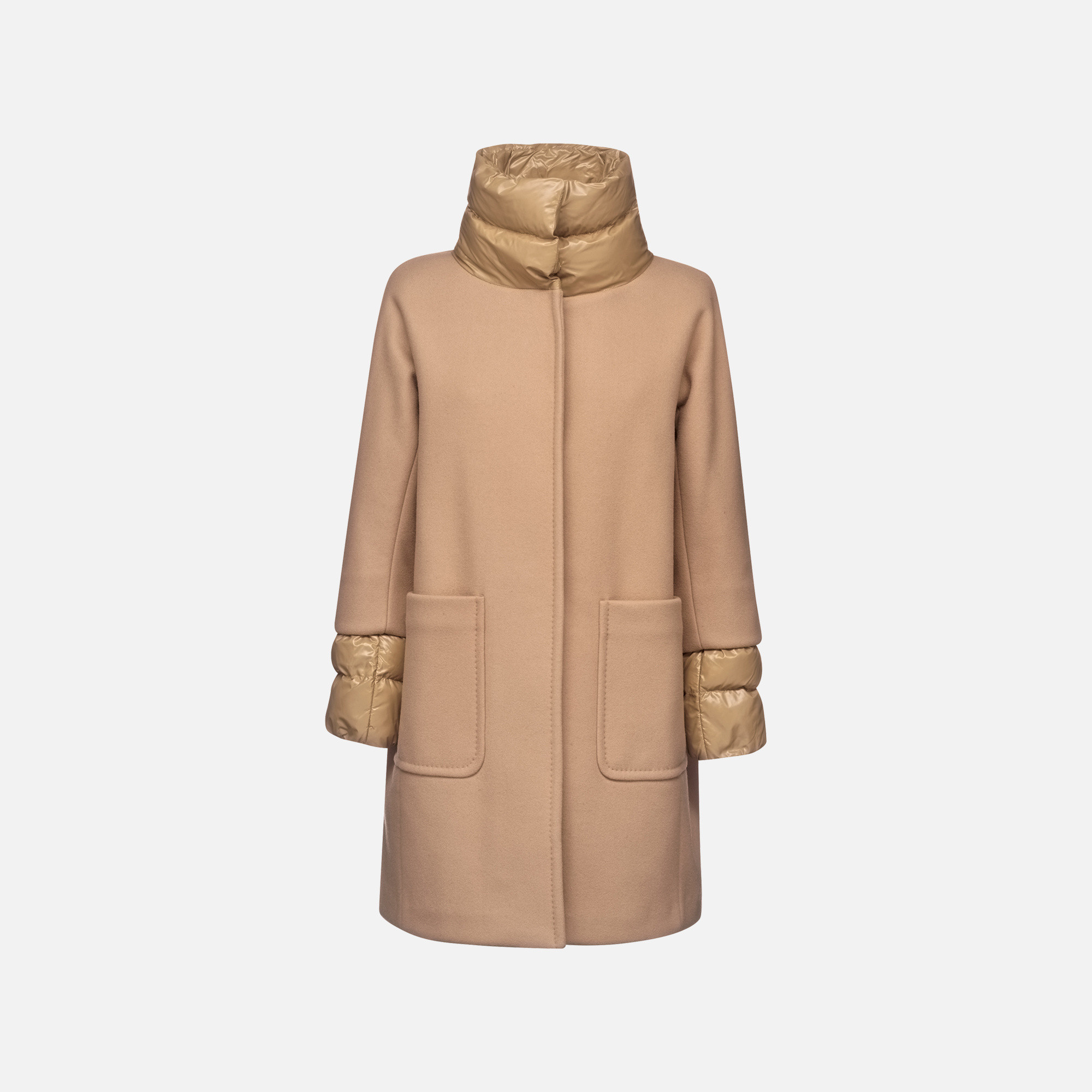 Brown women's coat Geox Diamanta - Women's