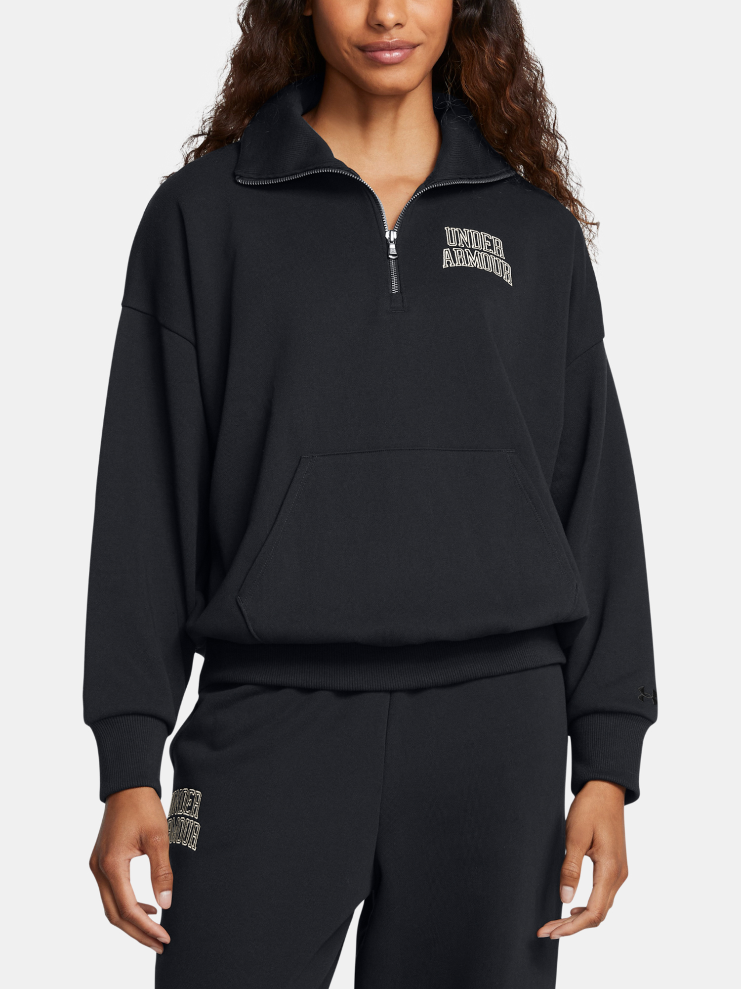 Under Armour Women's Sweatshirt UA Icon HWT Terry OS HZ - Women's