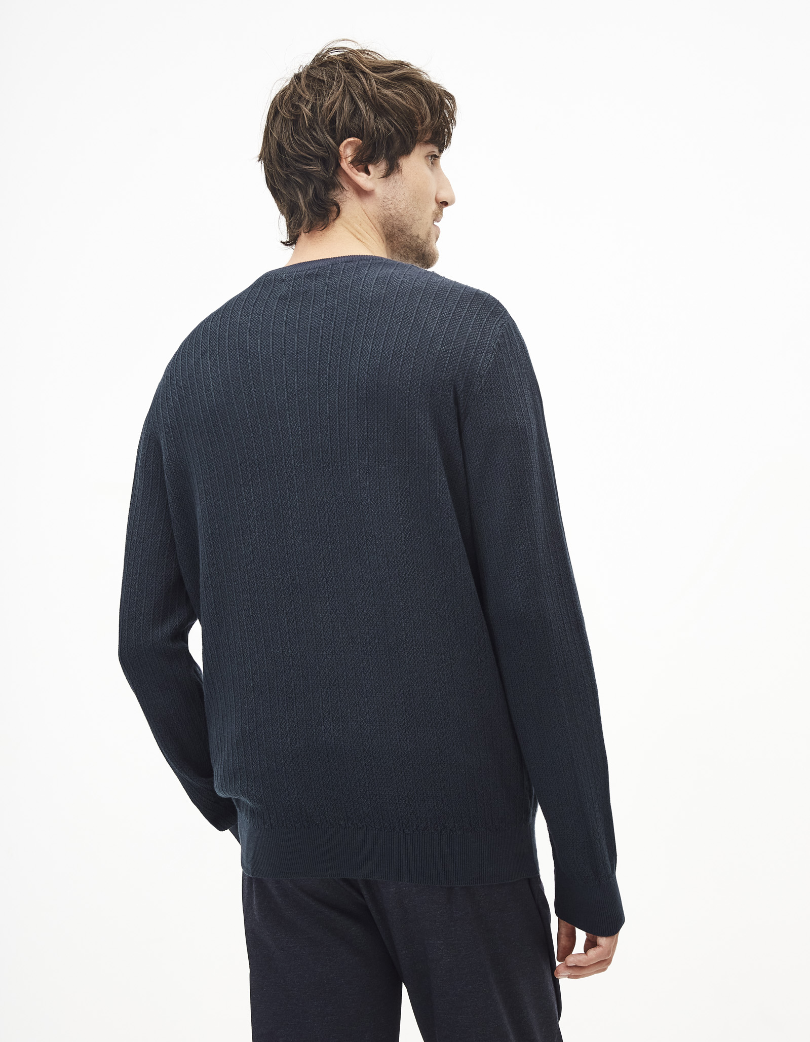 Pulovere pentru barbati Celio - albastru inchis