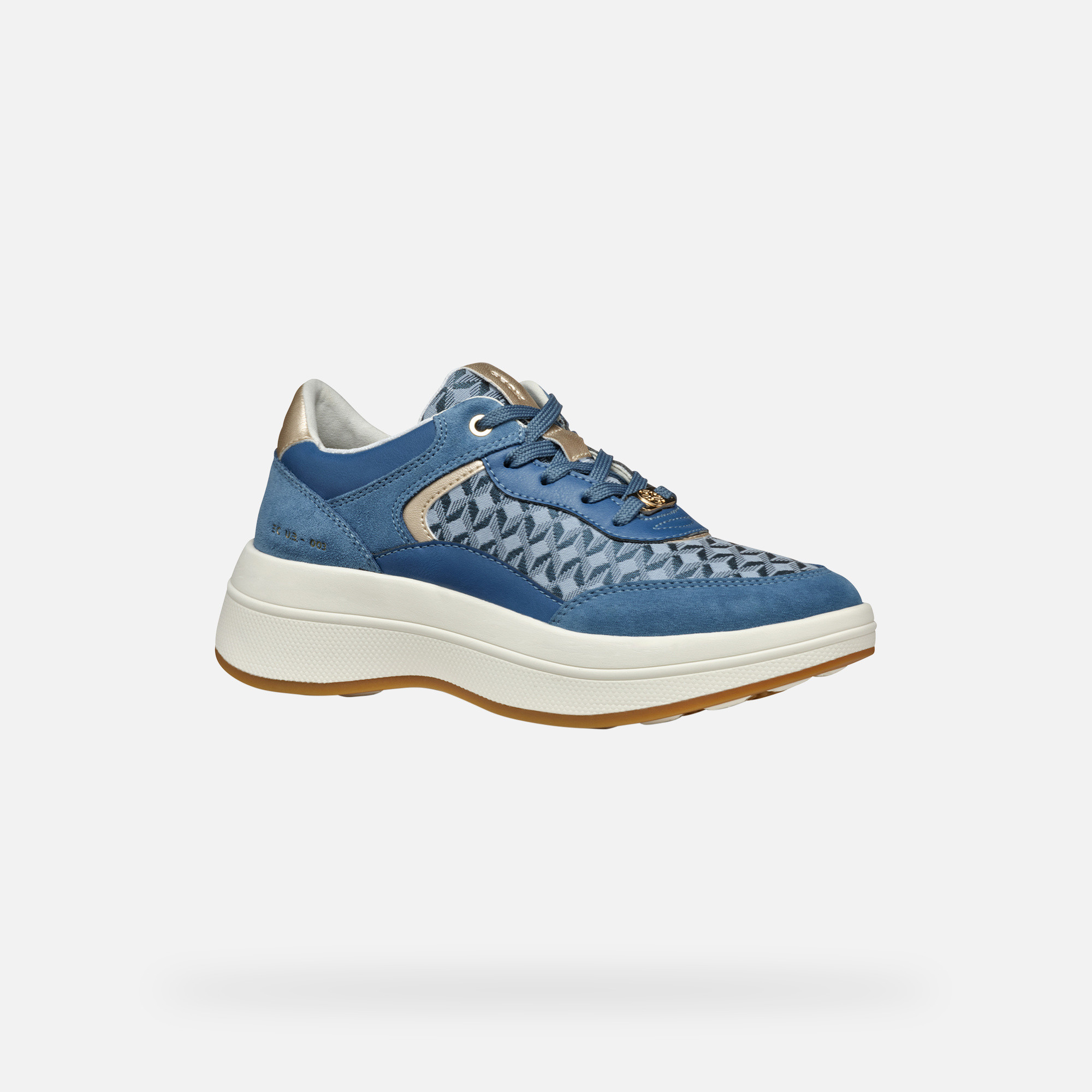 Light blue women's sneakers Geox Spherica ECUB-3 - Women's