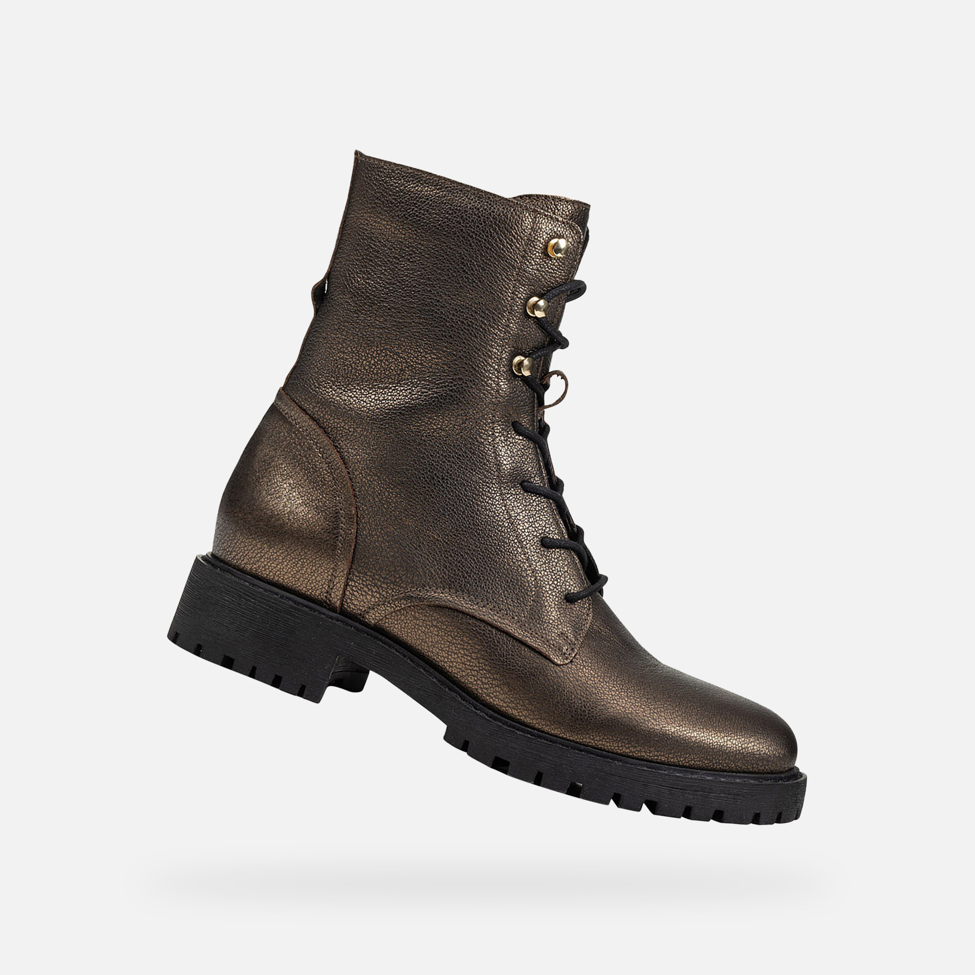 Geox Hoara Brown Womens Ankle Boots - Ladies