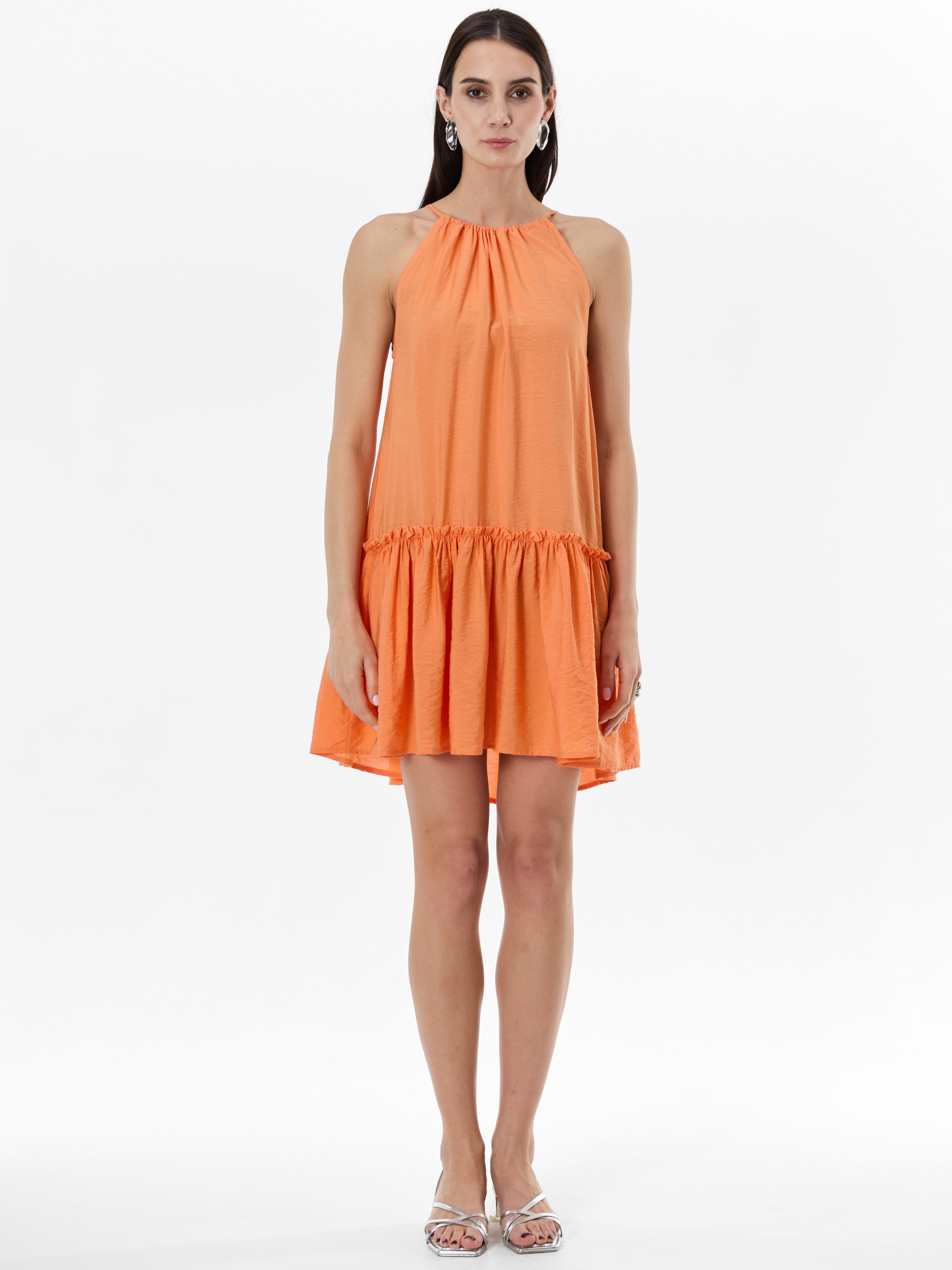 Оранжева дамска рокля ORSAY