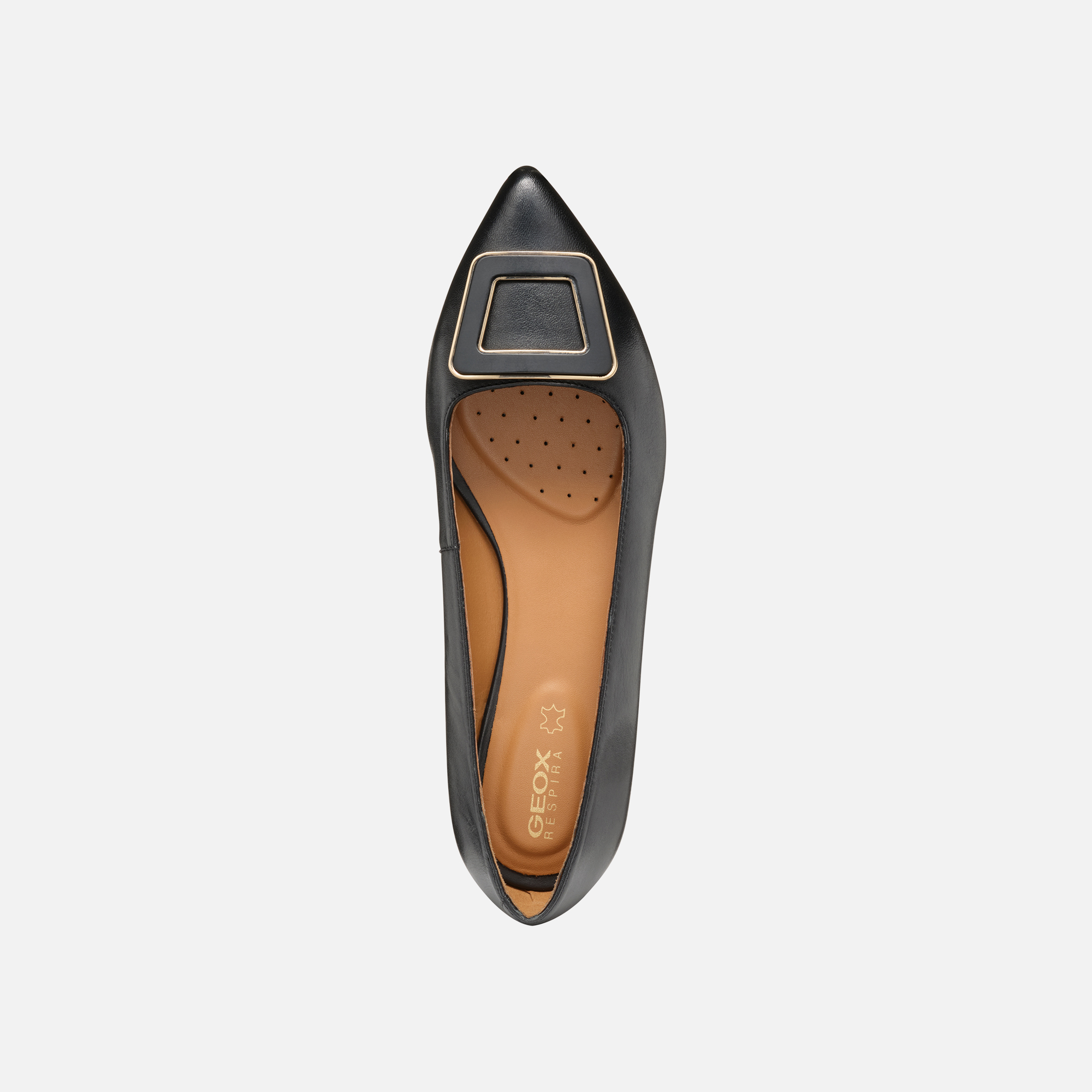 Black women&#039;s ballet flats Geox Charyssa - Women&#039;s