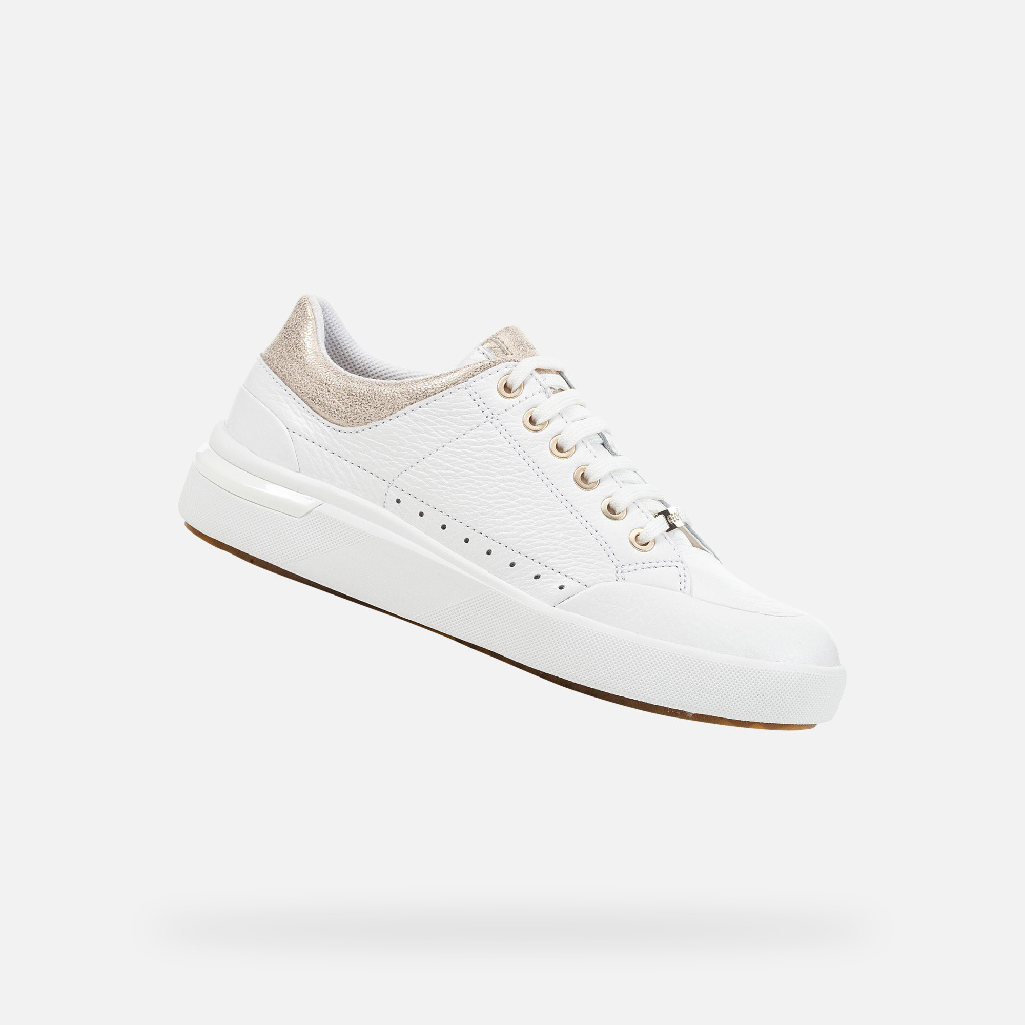 White women's sneakers Geox Dalyla - Women's