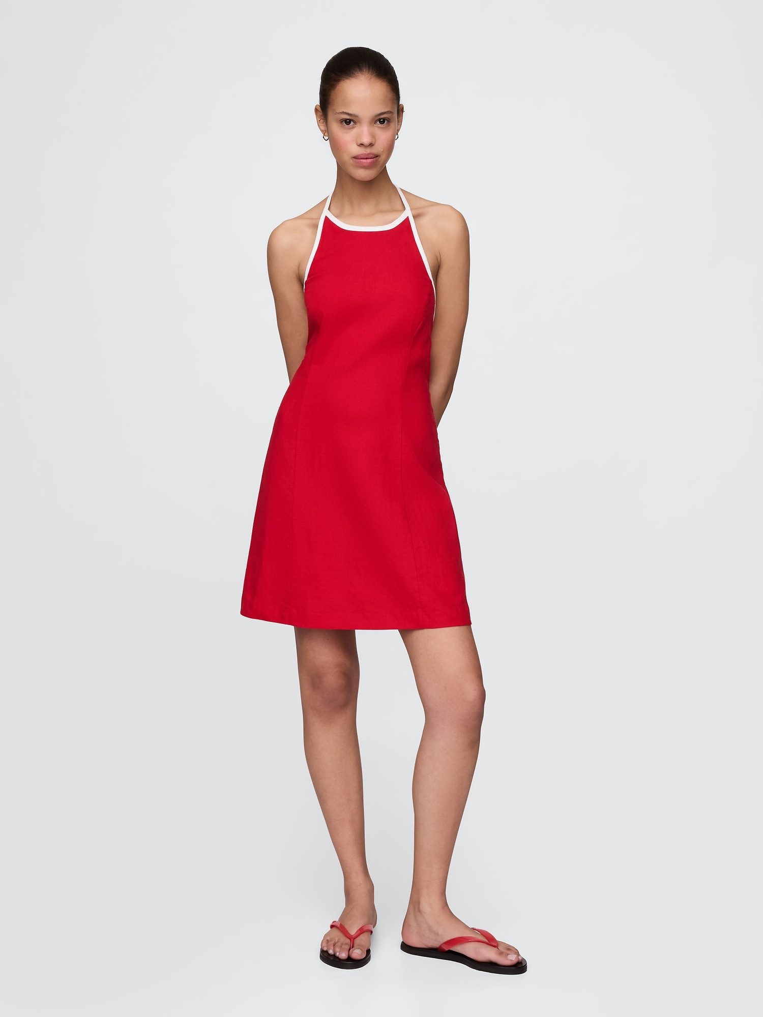 GAP Linen mini dress Americana - Womens