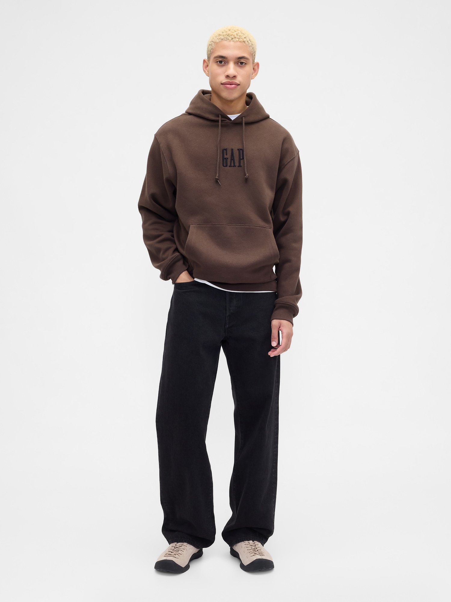 GAP Oversize Sweatshirt with Vintage Soft Logo - Men's