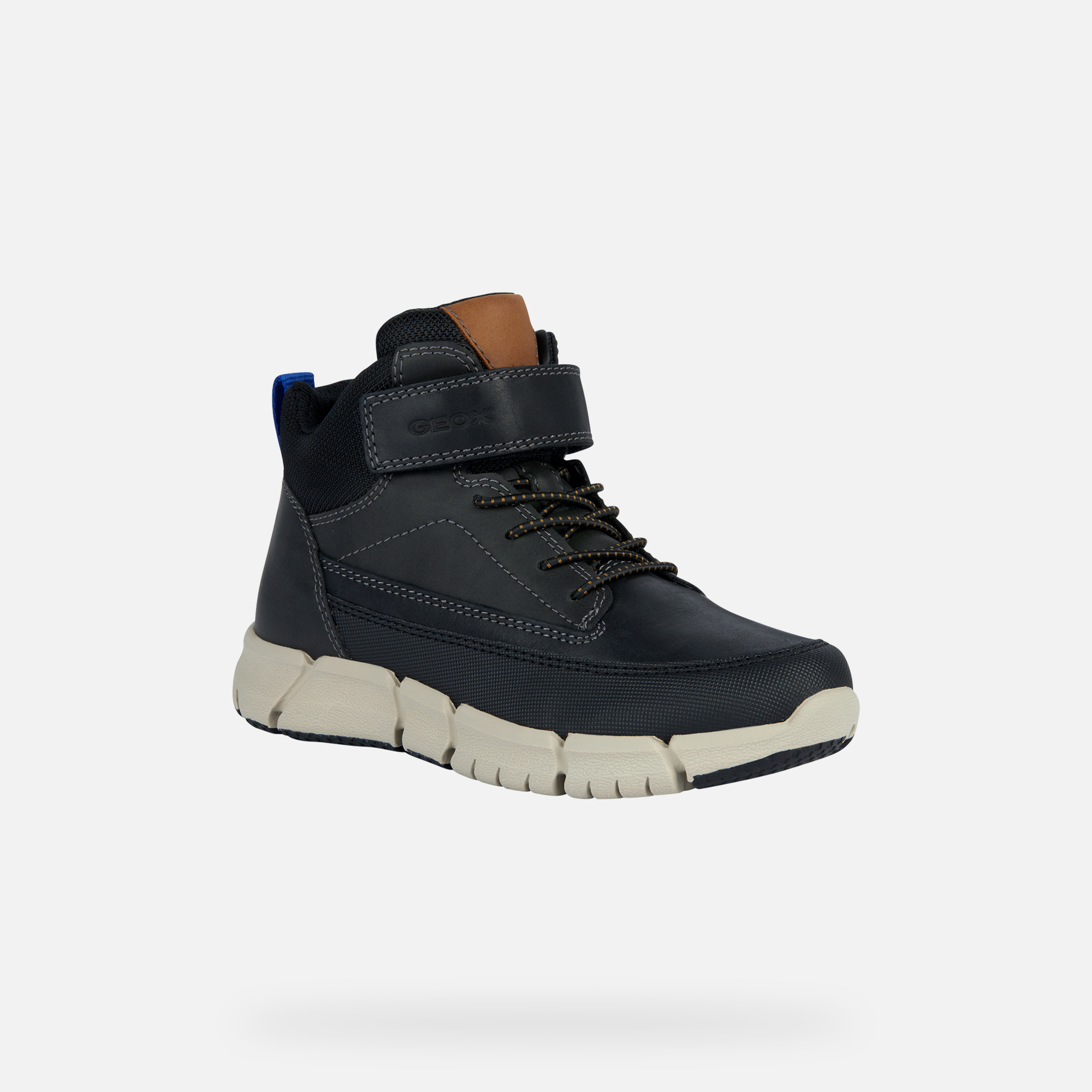 Black boys' ankle boots Geox Flexyper - Boys