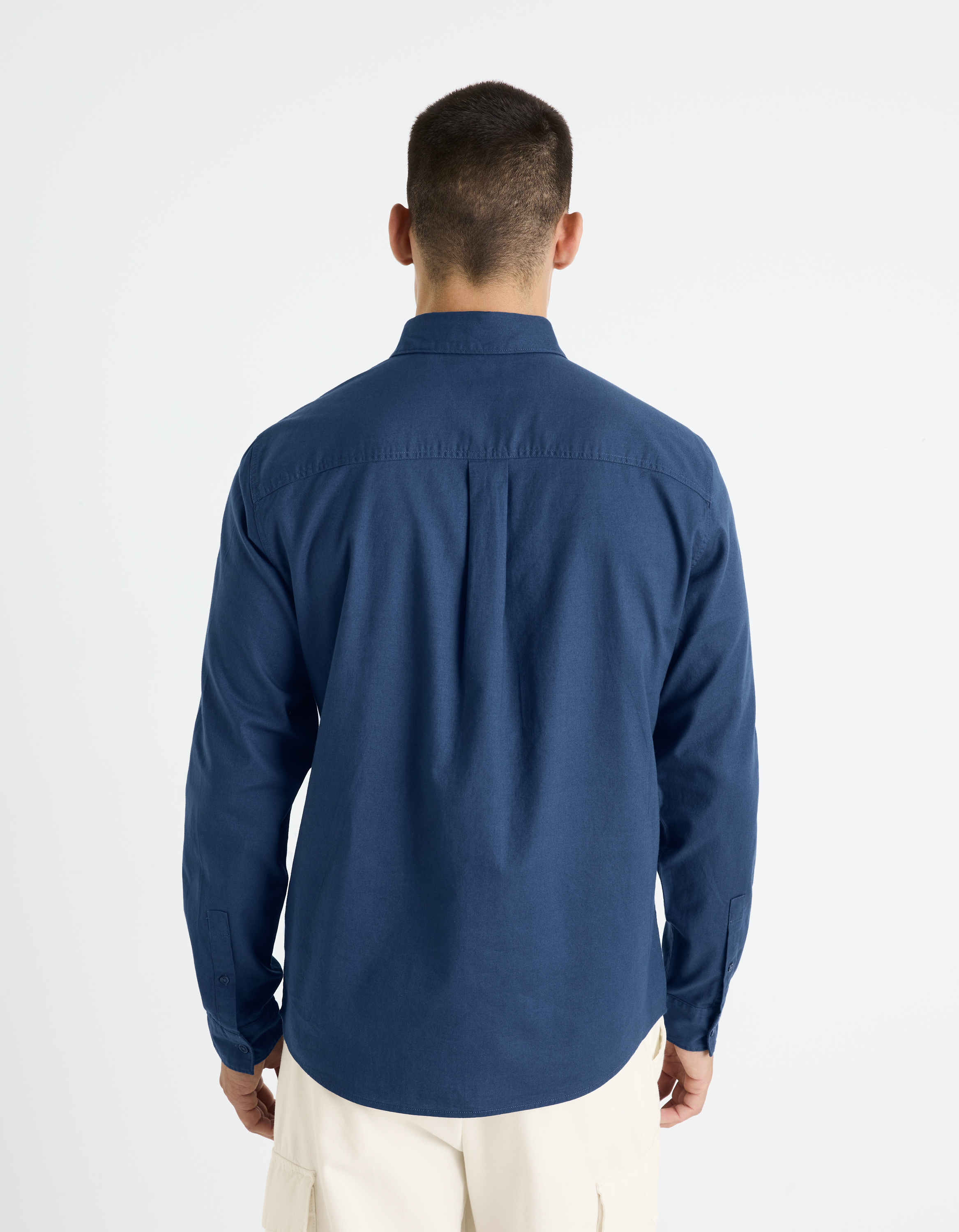 Camasi casual pentru barbati Celio - albastru inchis