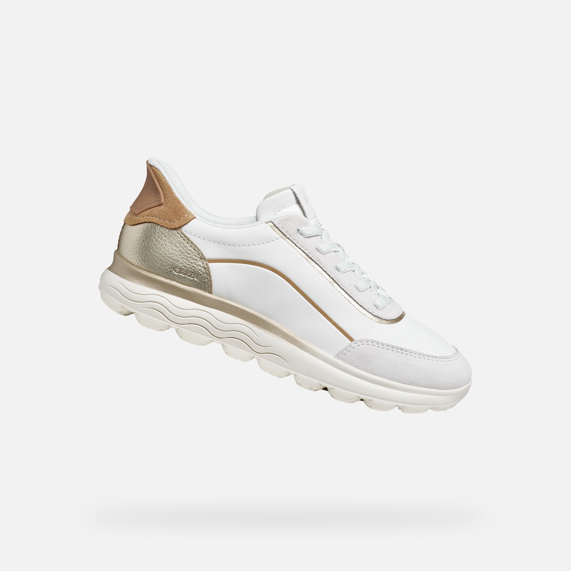 Дамски бели маратонки Geox Spherica Plus