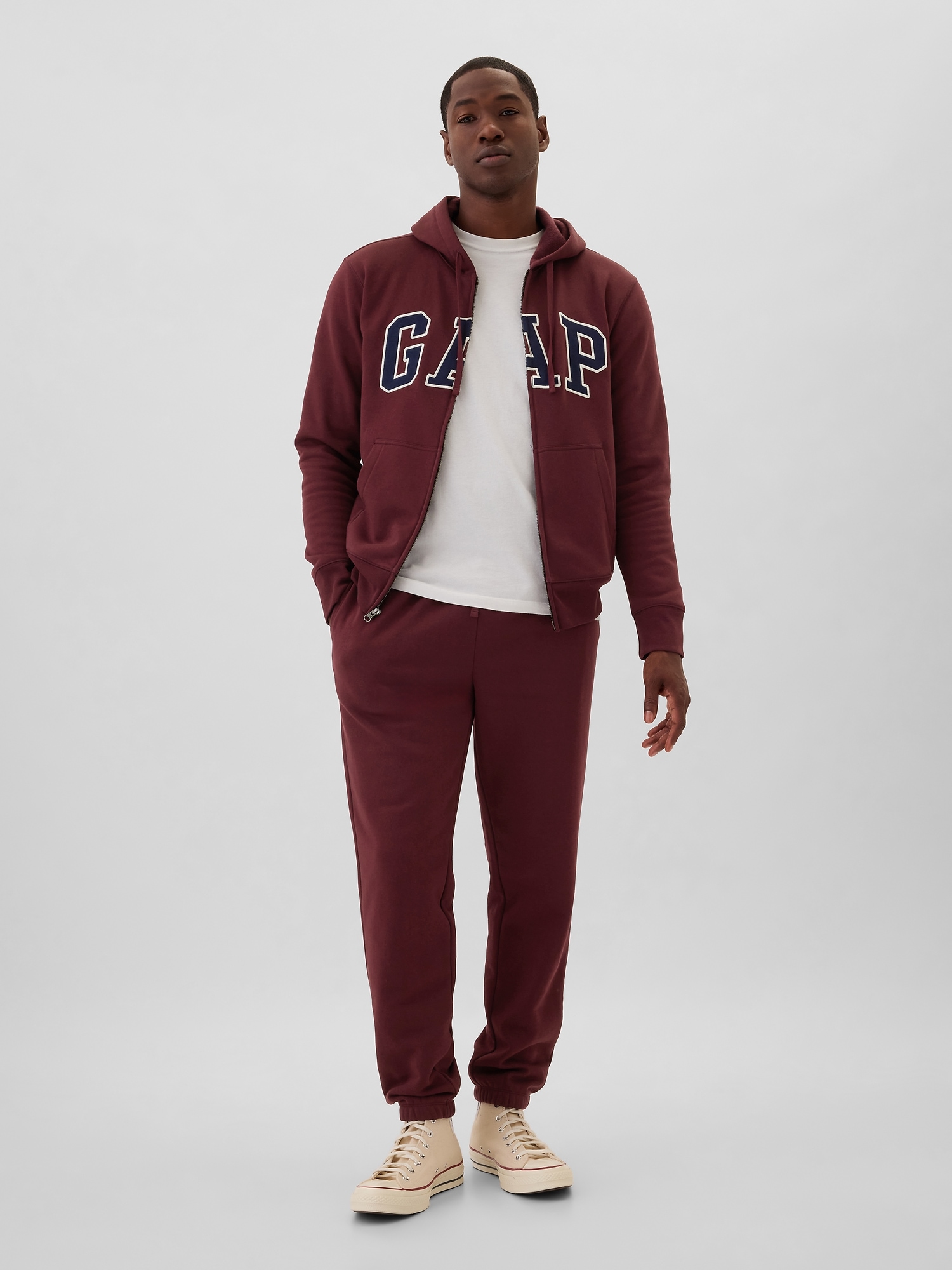 GAP Zip Hoodie Logo - Men's