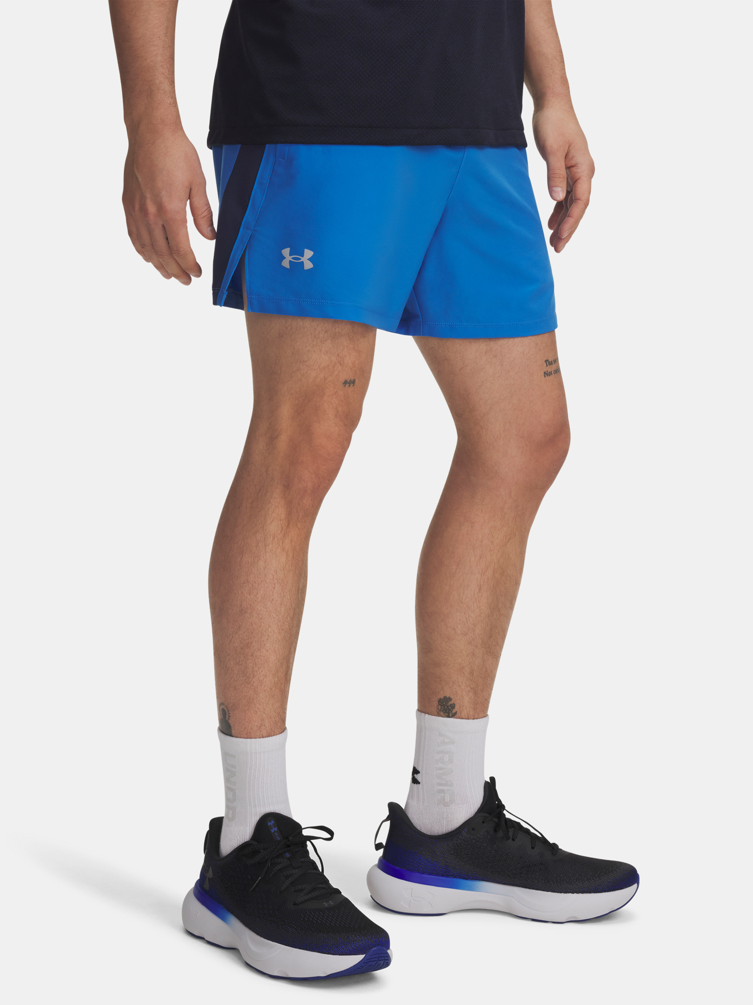 Mens shorts Under Armour UA LAUNCH 5 SHORTS-BLU - Mens