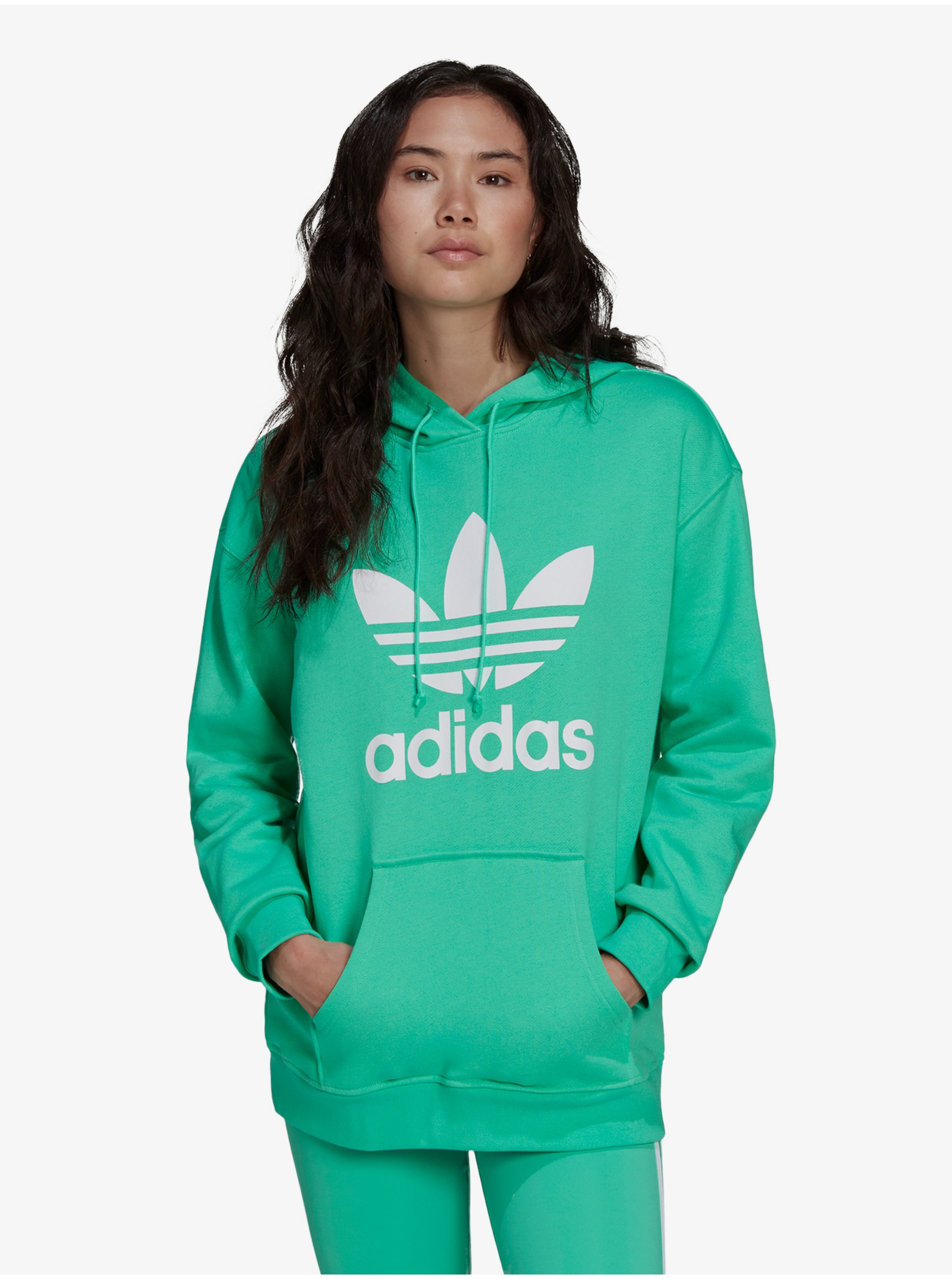 Green Women's Patterned Hoodie adidas Originals - Women