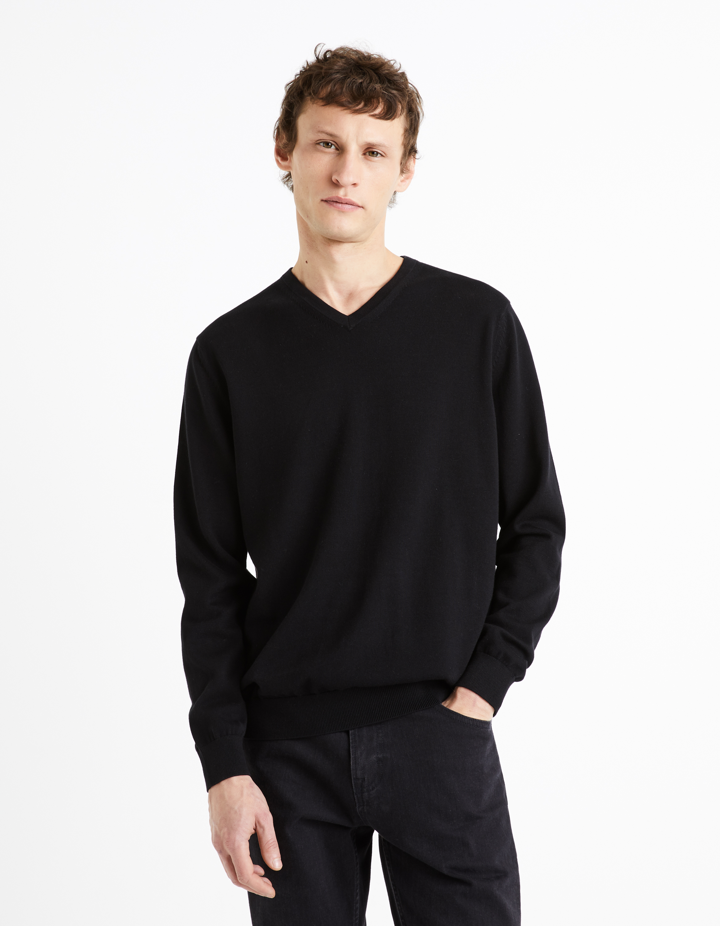 Pulovere pentru barbati Celio - negru