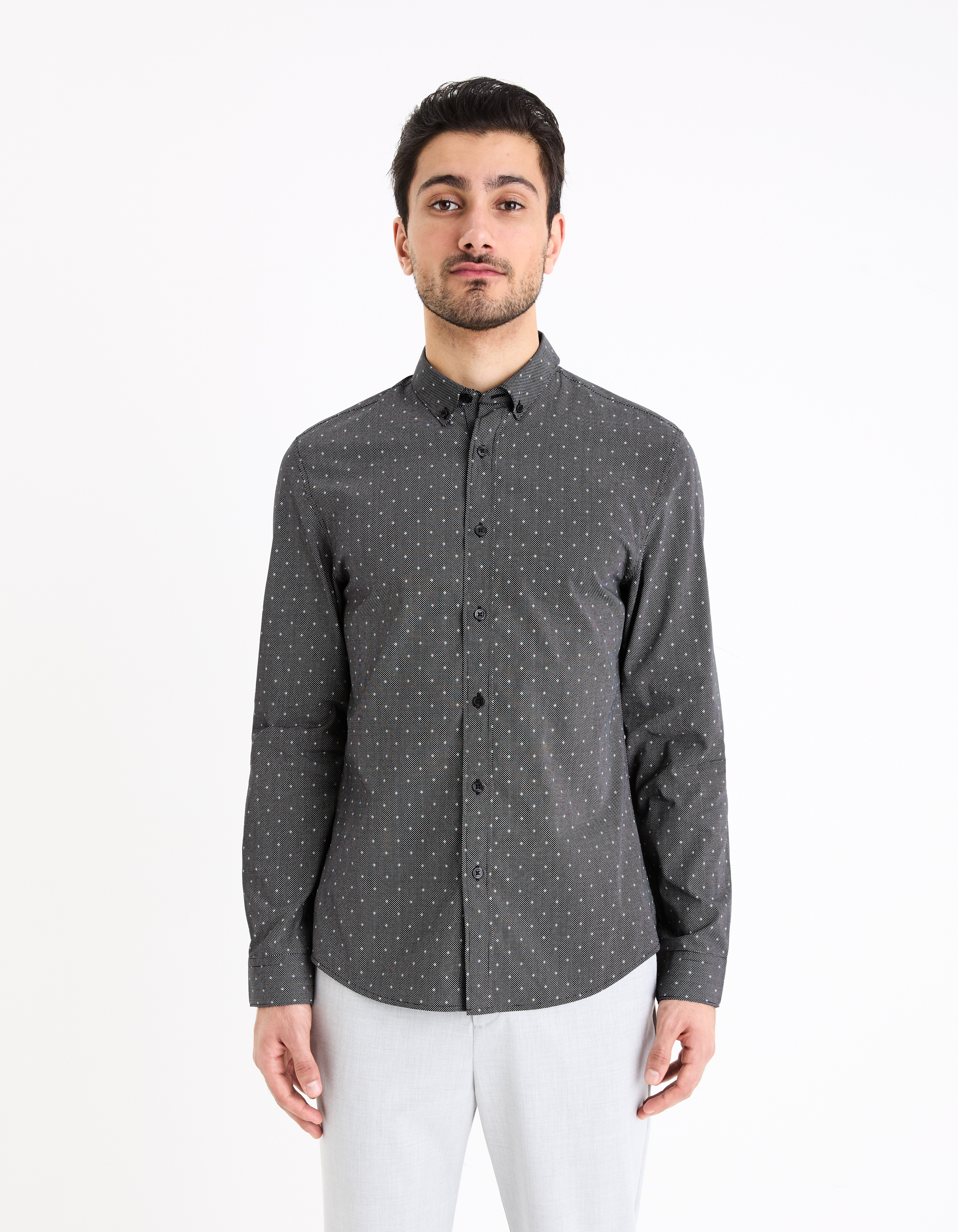 Camasi casual pentru barbati Celio - gri