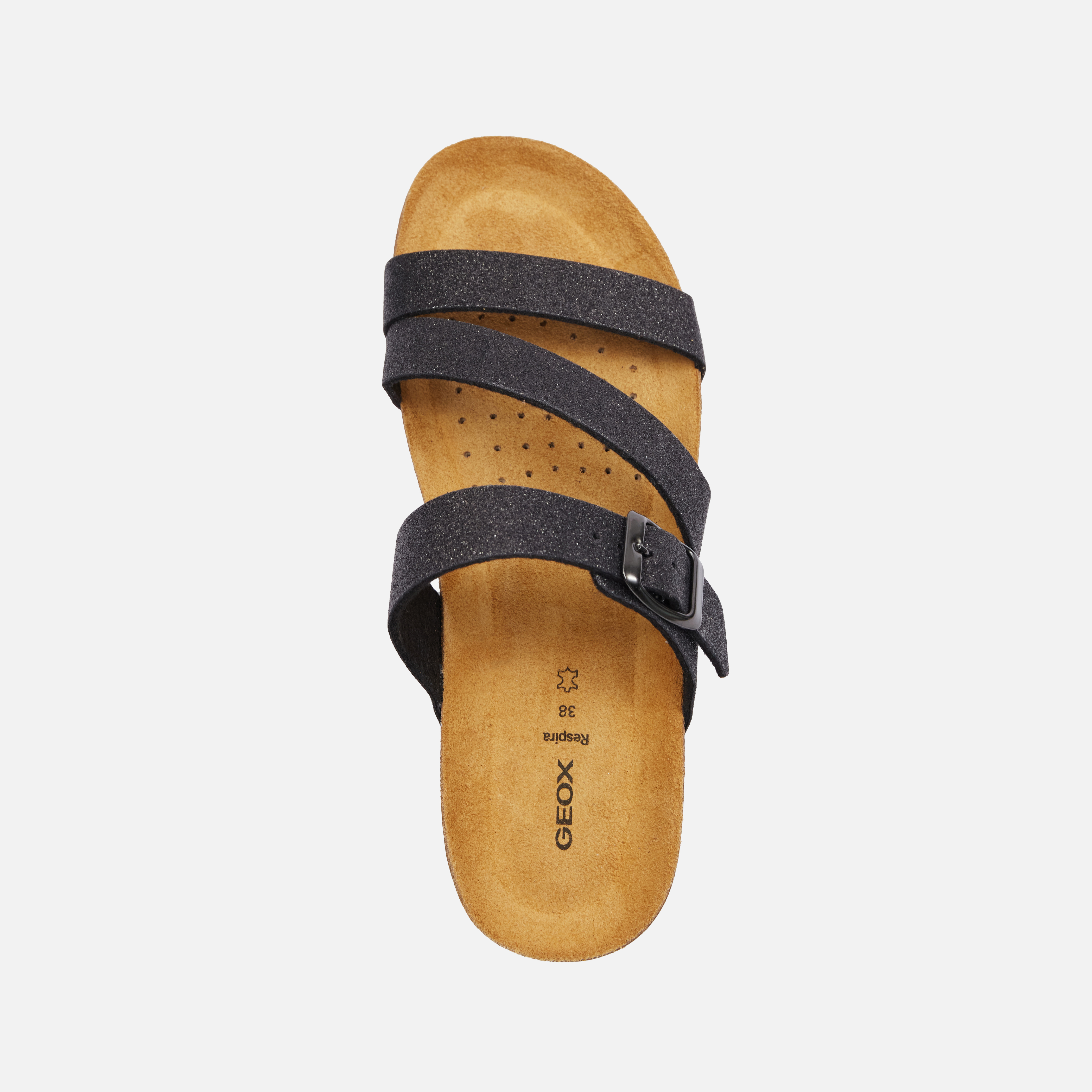 Black women's slippers Geox New Sthellae - Women's