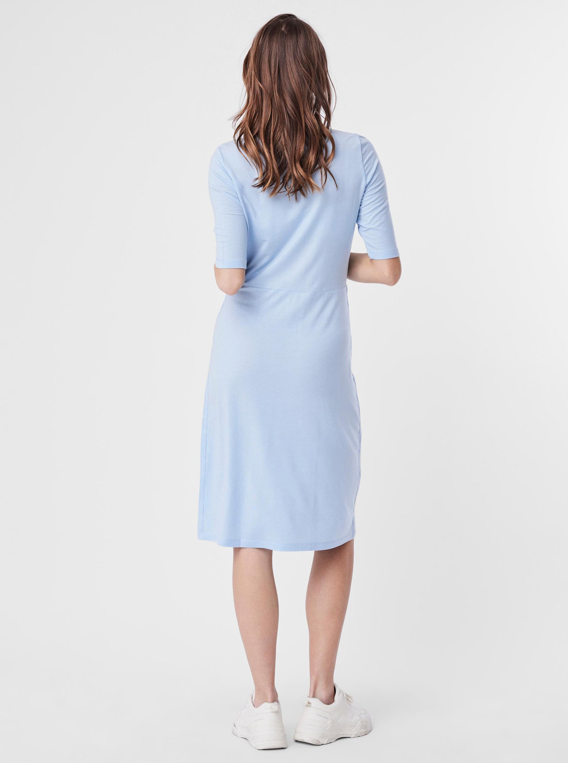 Rochii casual pentru femei AWARE by VERO MODA - albastru deschis