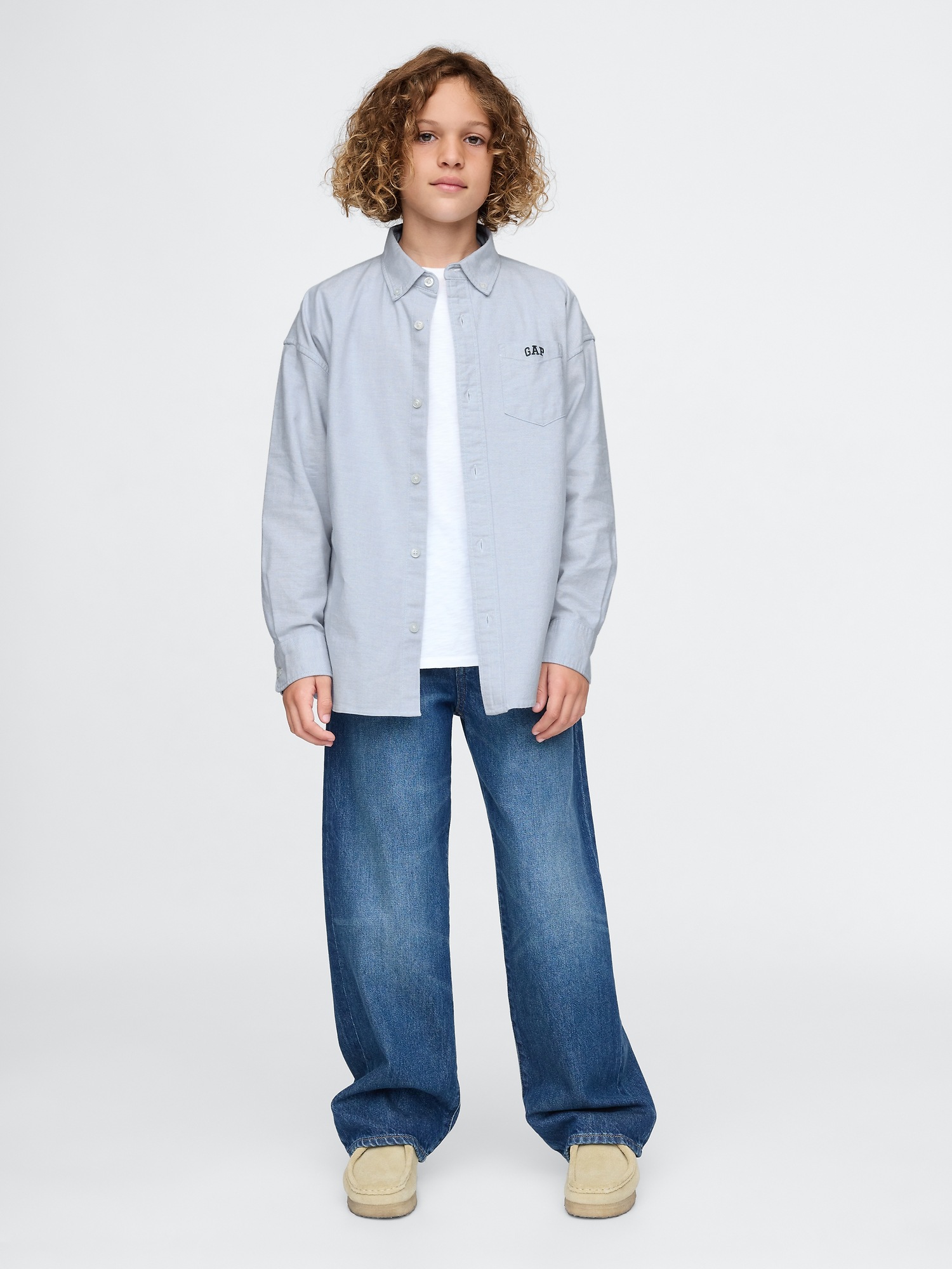 GAP Children&#039;s Oversize Oxford Shirt - Boys