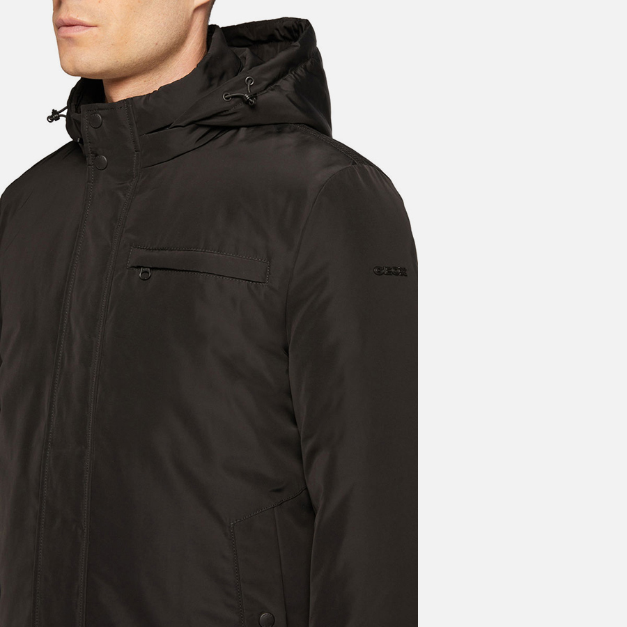 Black men&#039;s jacket Geox Kennet - Men&#039;s