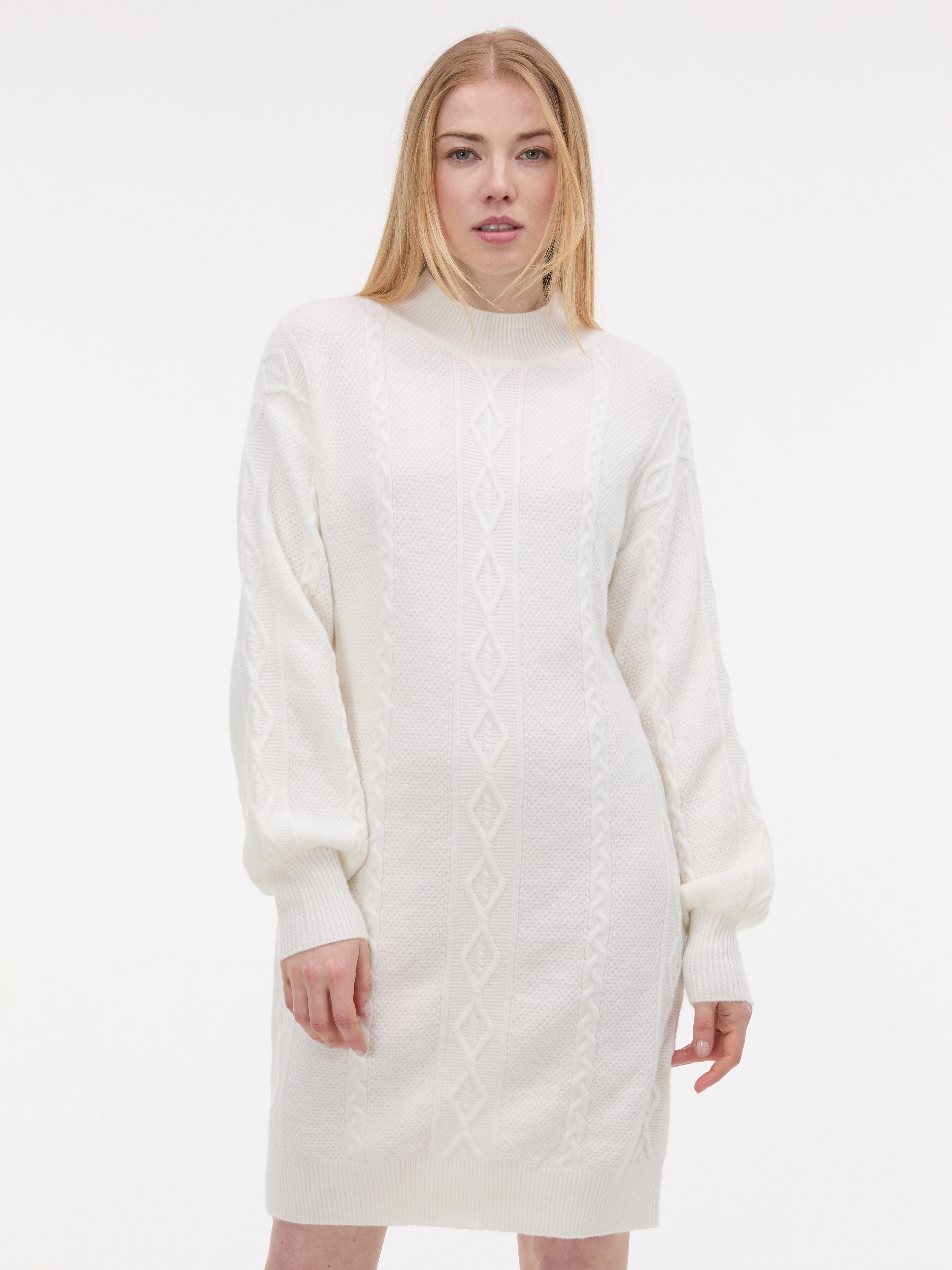 Krémové dámske svetrové šaty ORSAY