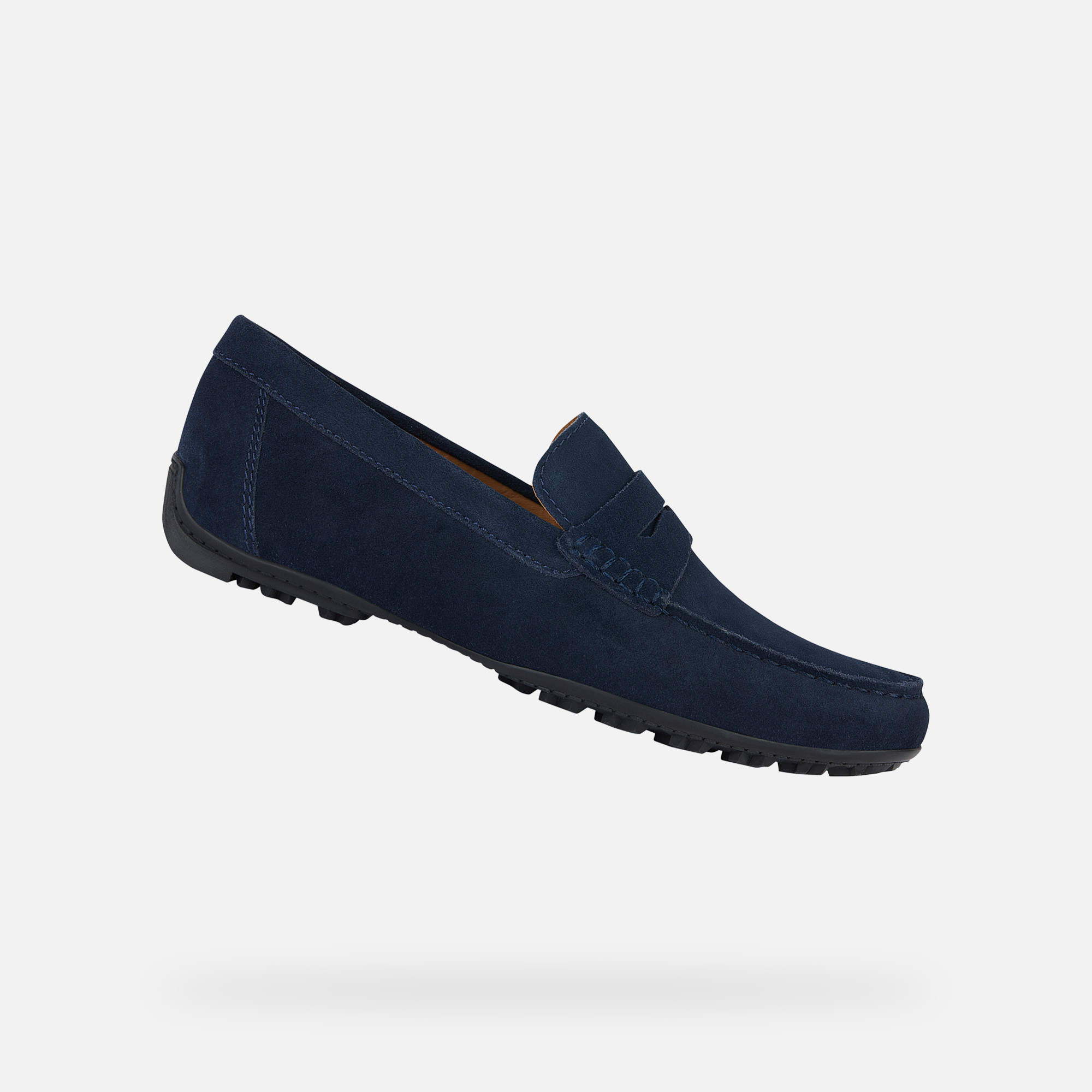 Dark blue men&#039;s moccasins Geox Kosmopolis + Grip - Men&#039;s