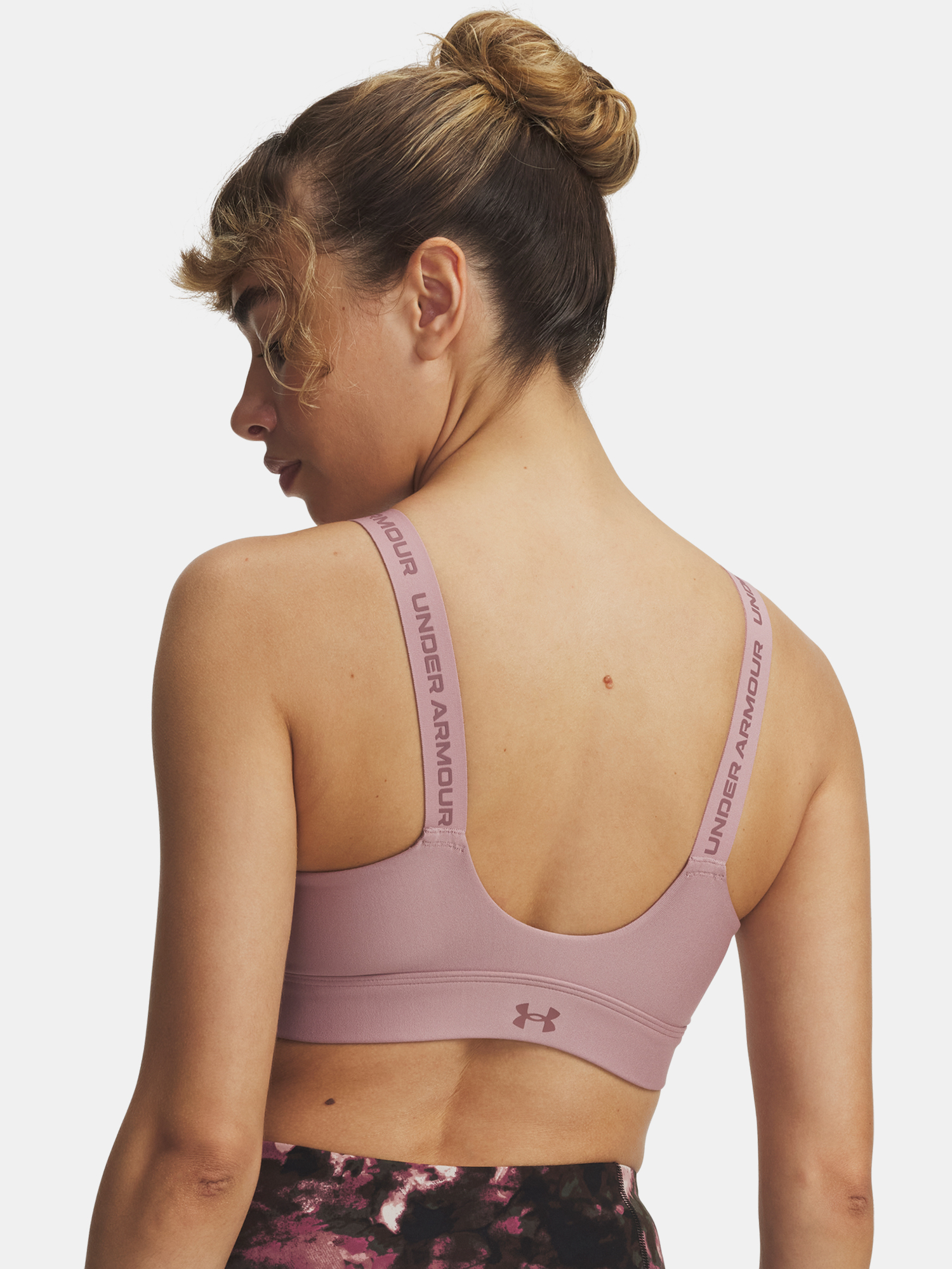 Women&#039;s bra Under Armour UA Infinity High Zip 2.0 Bra-PNK - Women&#039;s