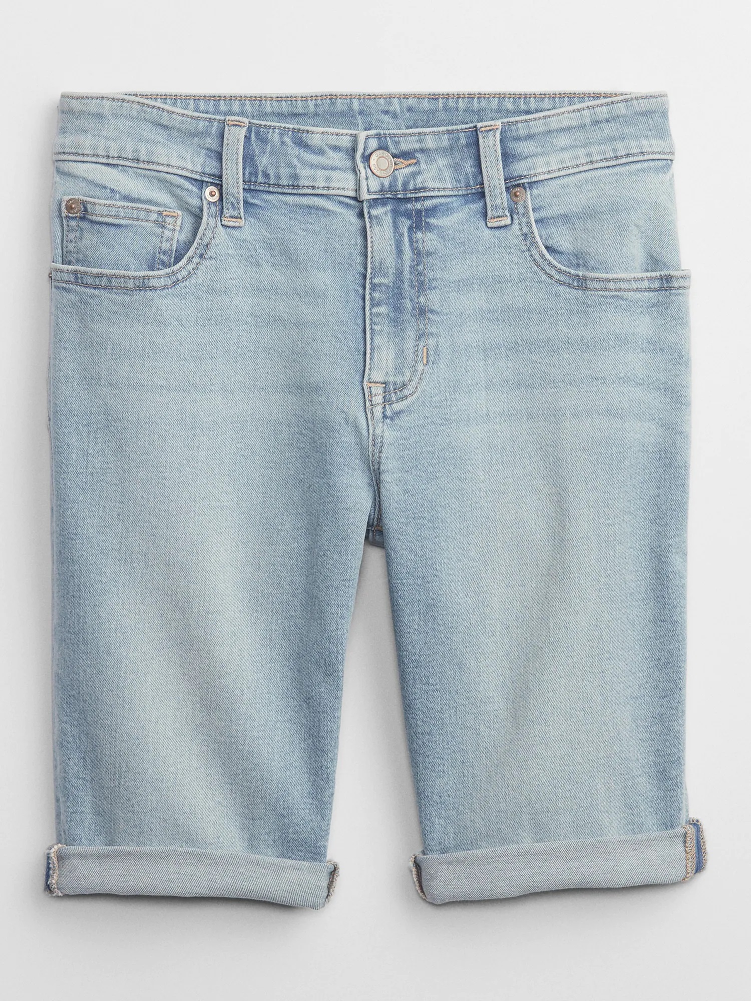 Pantaloni scurti pentru femei GAP - albastru deschis