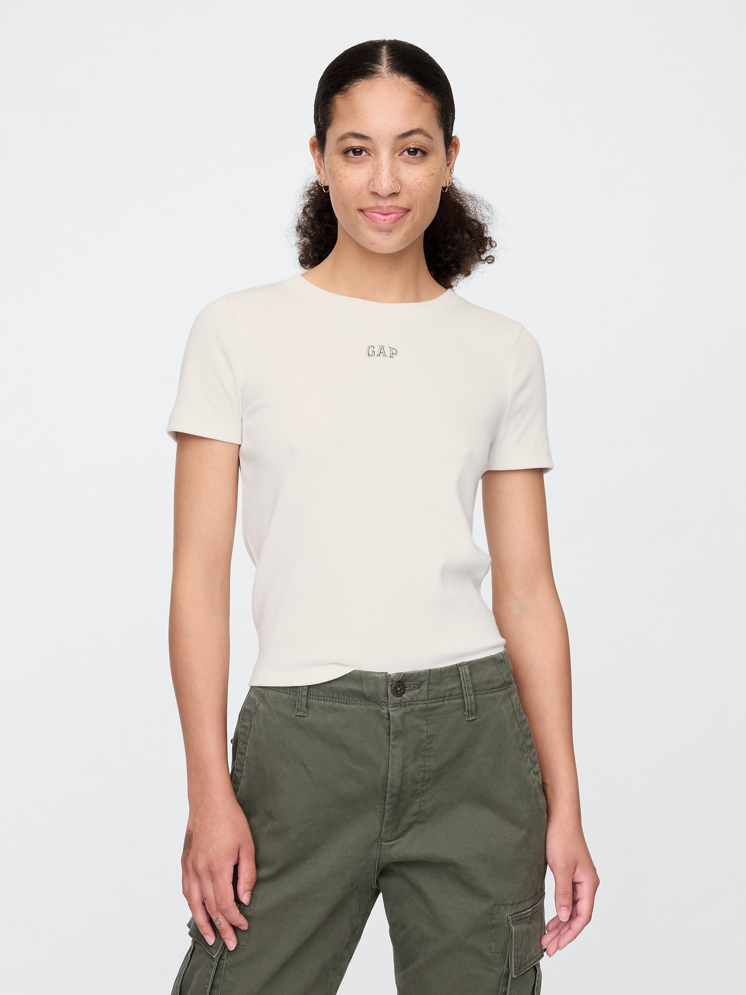 GAP Crop T-shirt with logo - Womens