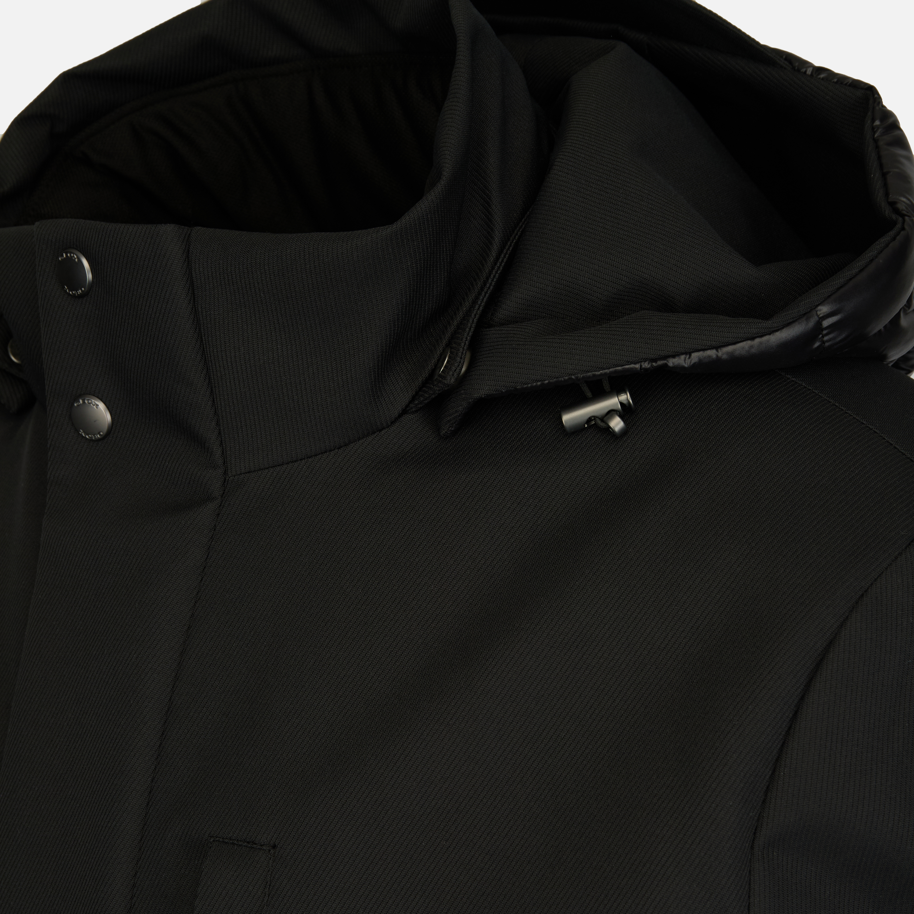 Parka neagră pentru bărbați Geox Aerantis