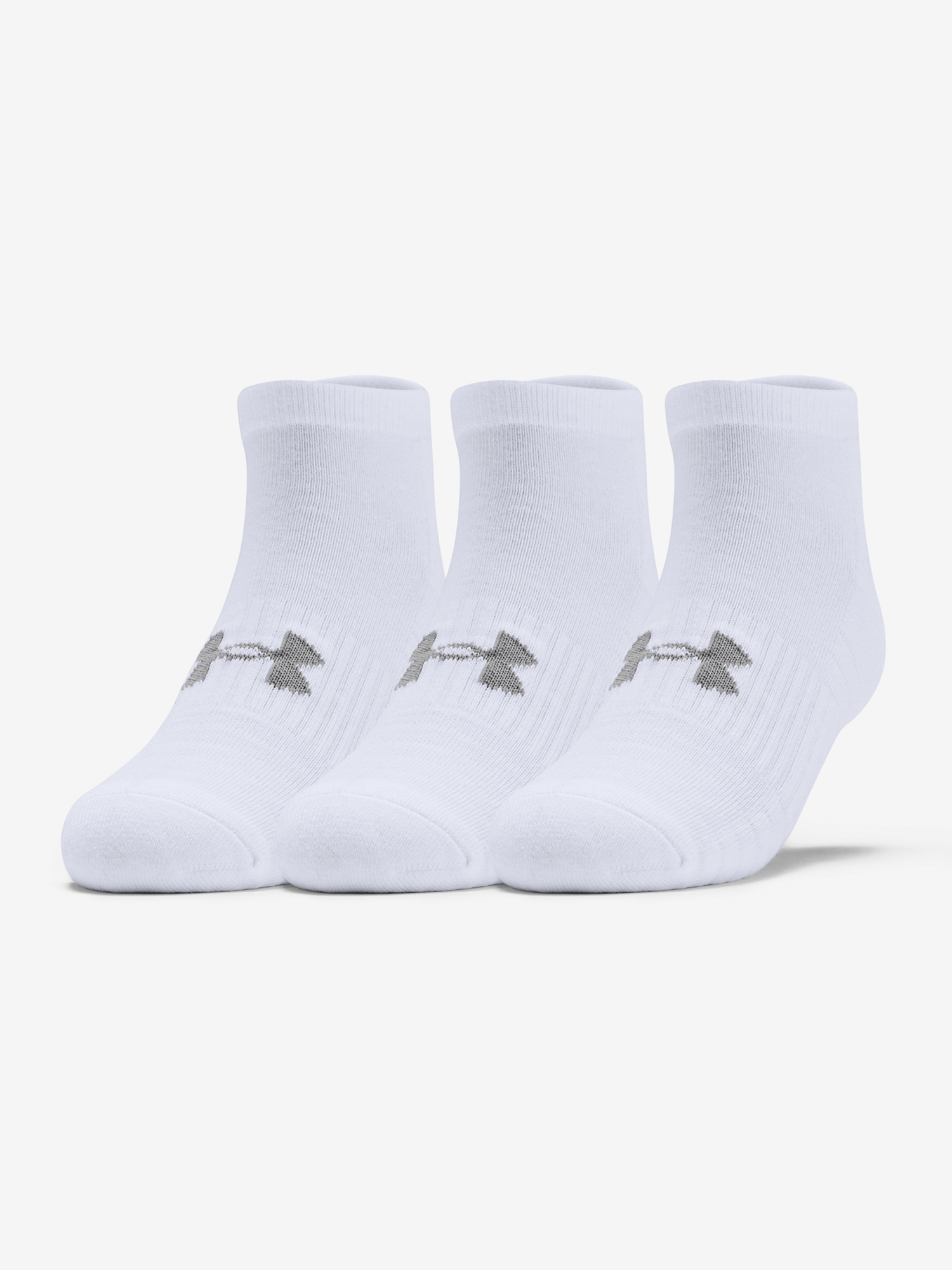 Under Armour Training Cotton Locut-WHT Socks
