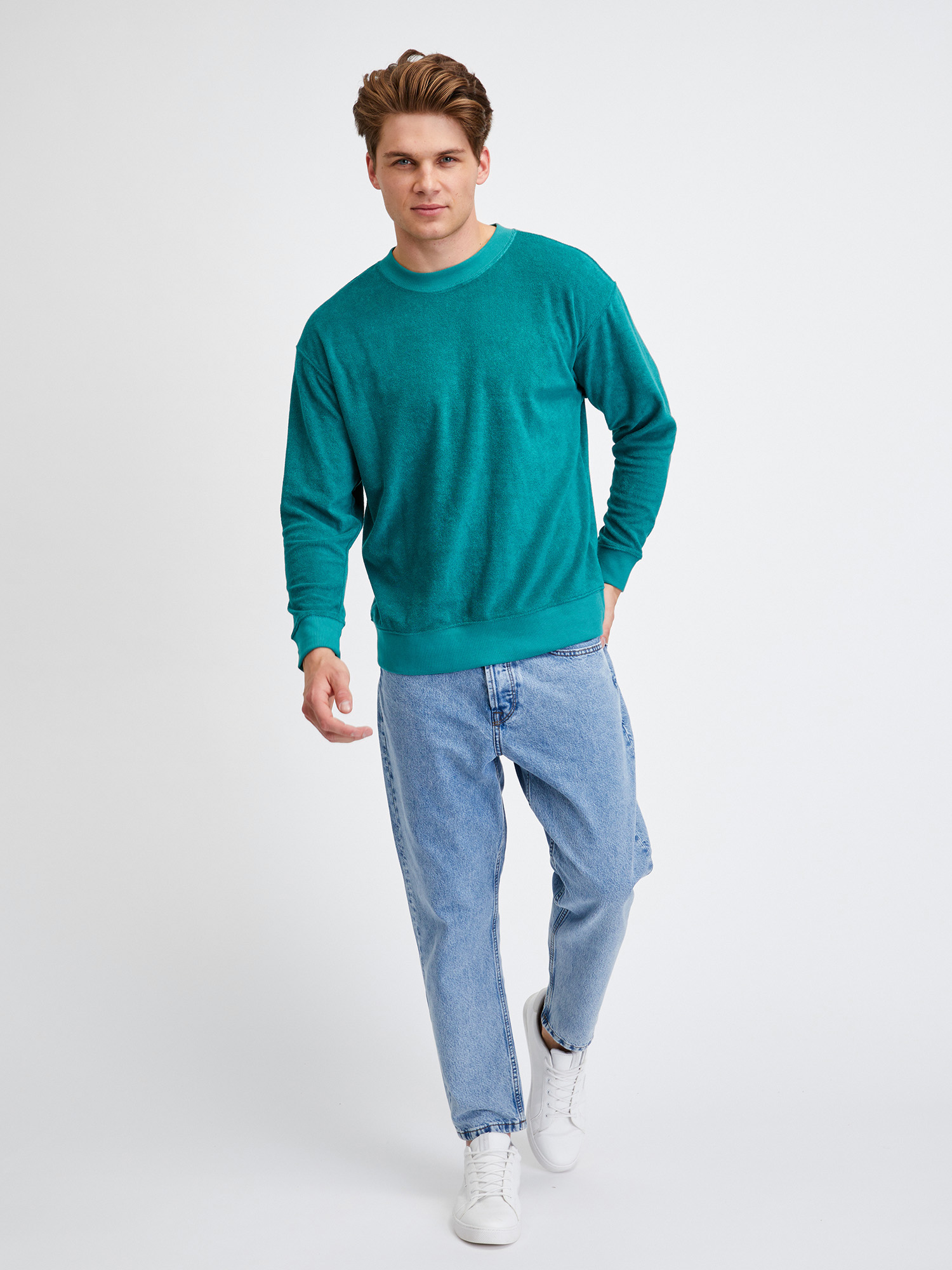 Pulovere fara gluga pentru barbati GAP - turcoaz