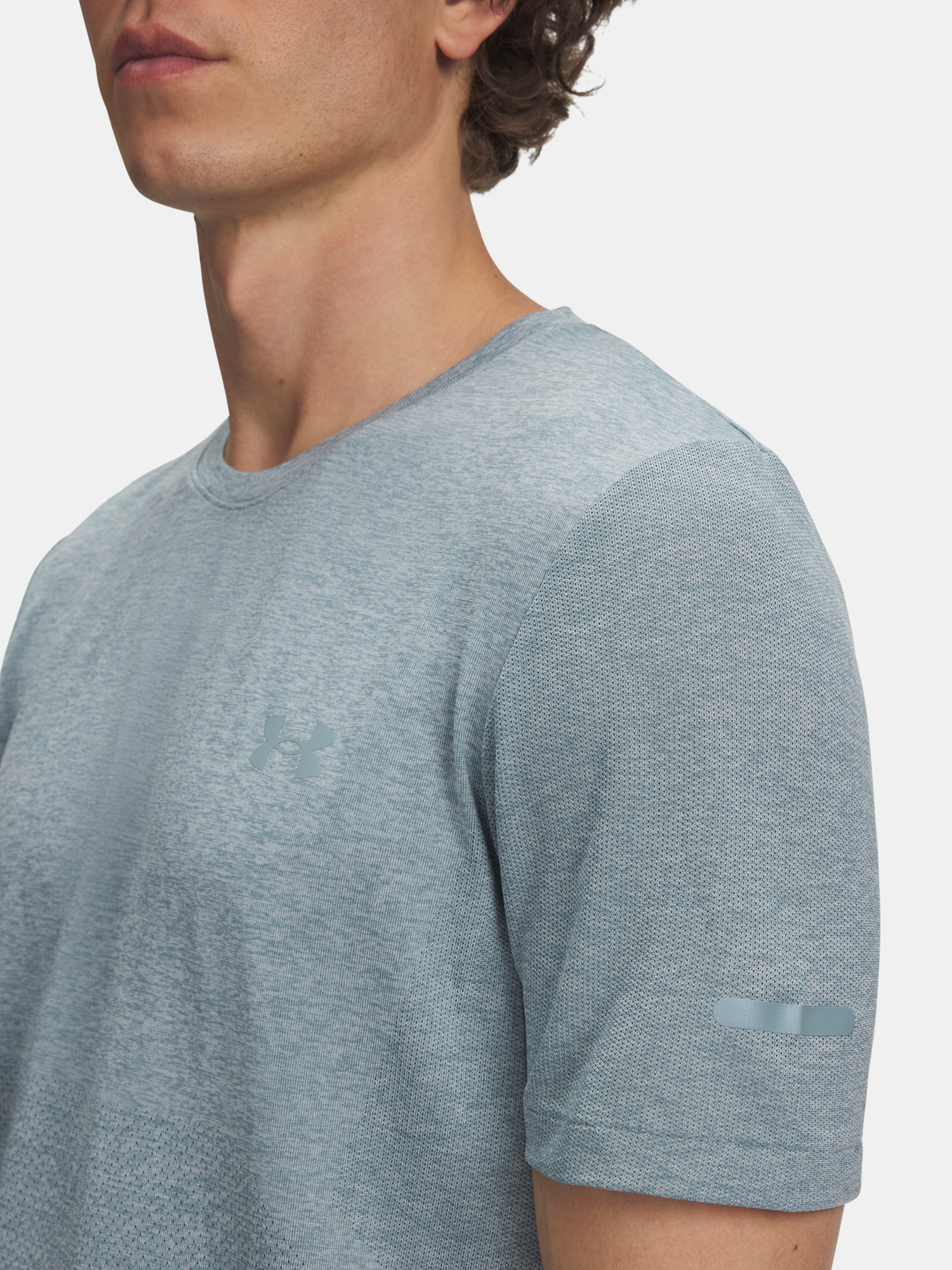 Men's Under Armour UA SEAMLESS STRIDE SS-GRN T-Shirt - Men's