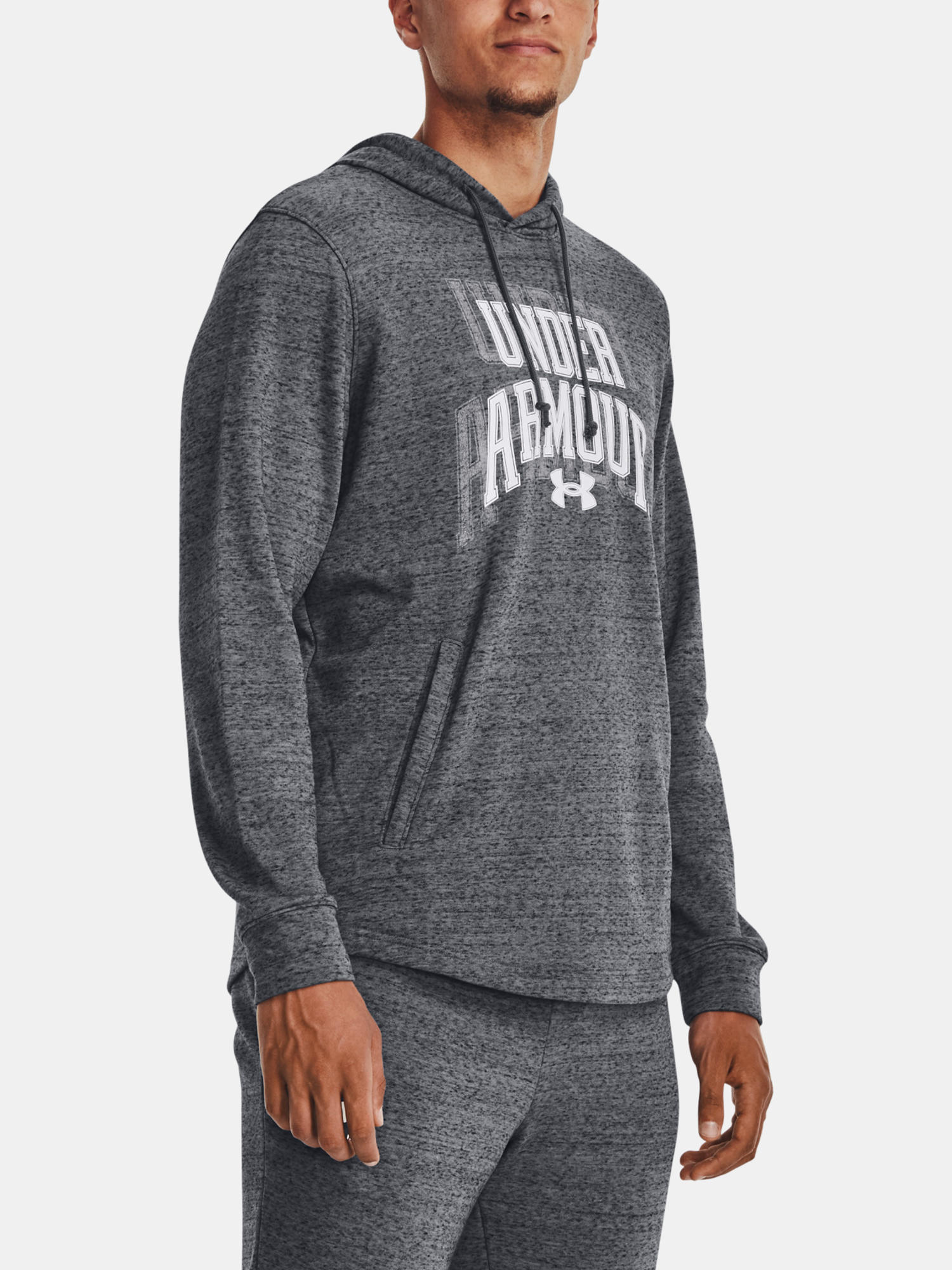 Under Armour Mikina UA Rival Terry Graphic HD-GRY - Pánské