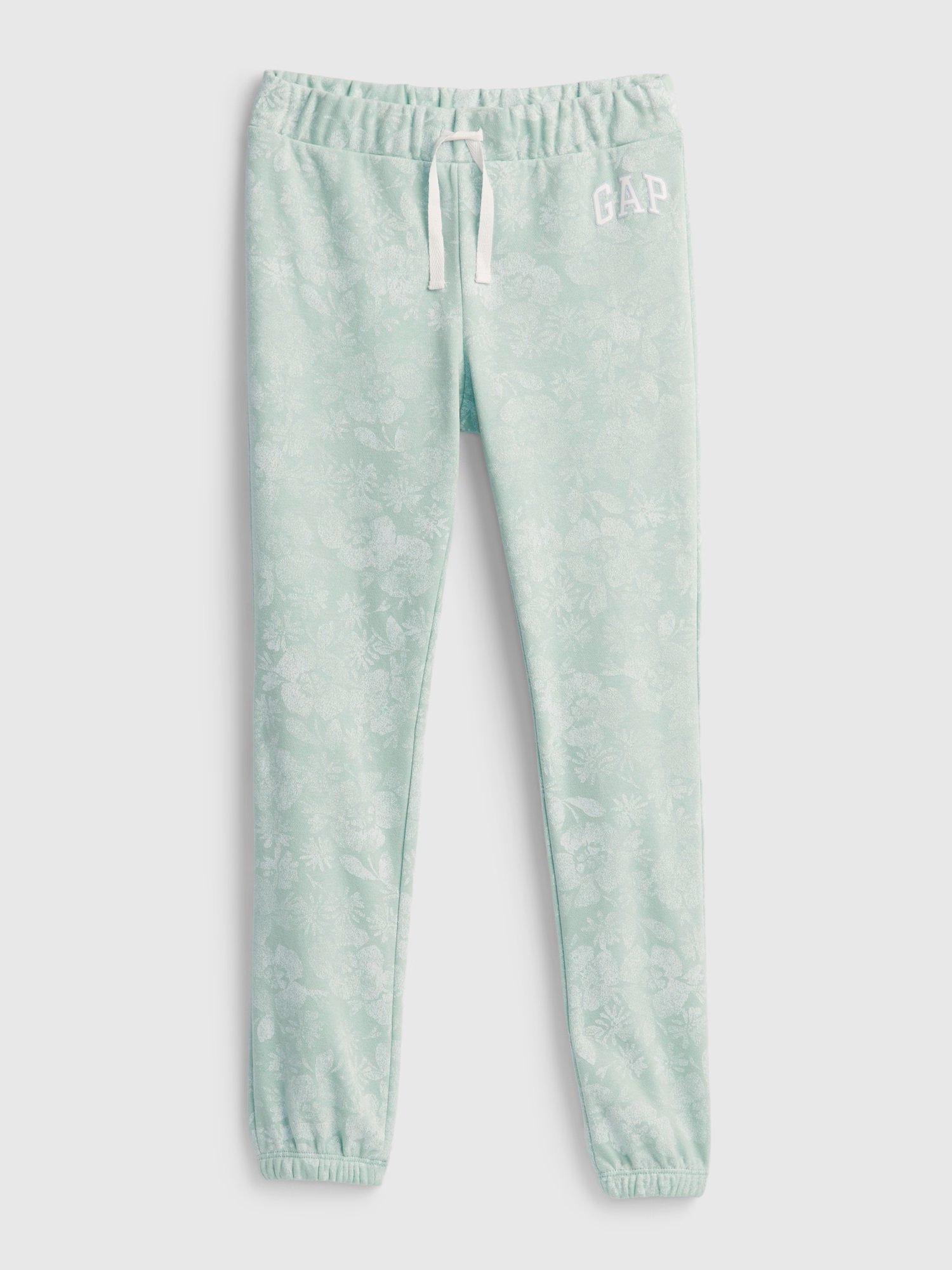 GAP Kids sweatpants flowers with logo - Girls