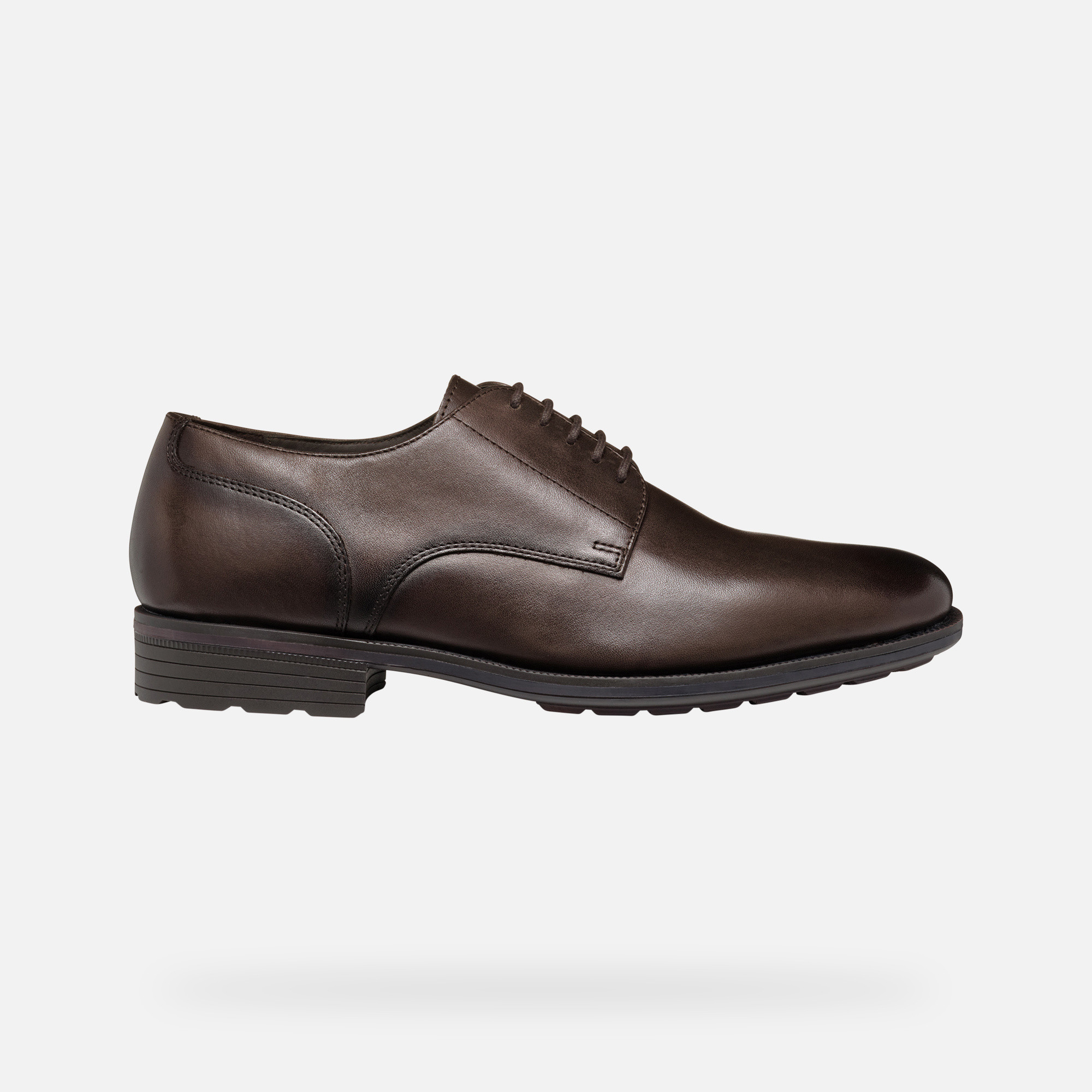 Brown men&#039;s formal shoes Geox Walk Pleasure F - Men&#039;s