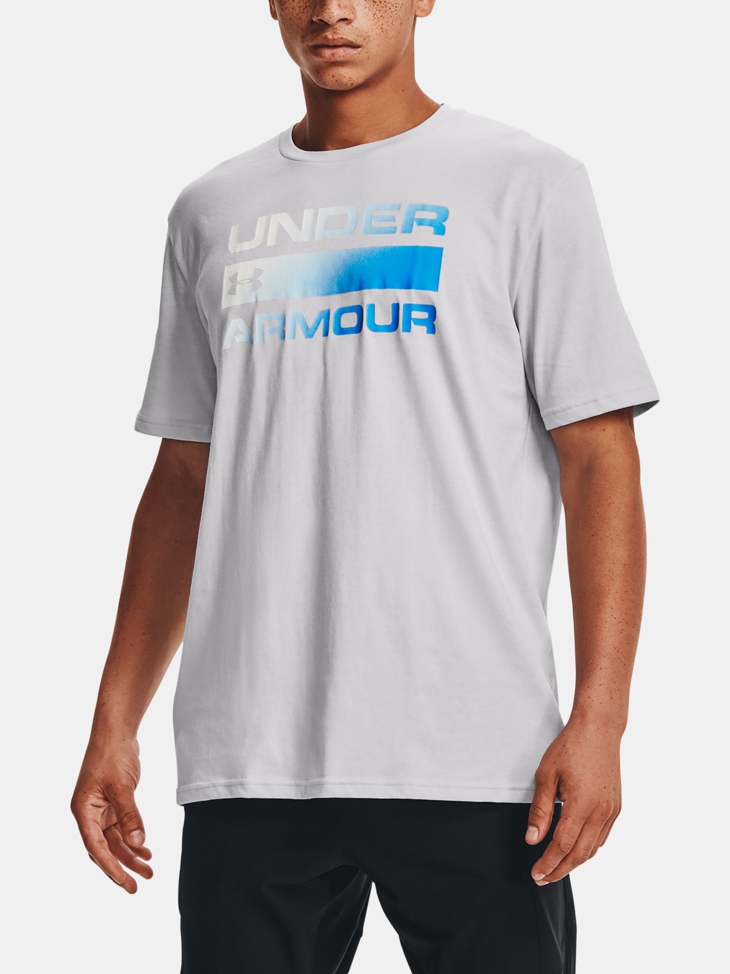 Under Armour T-Shirt TEAM ISSUE WORDMARK SS-GRY - Men's
