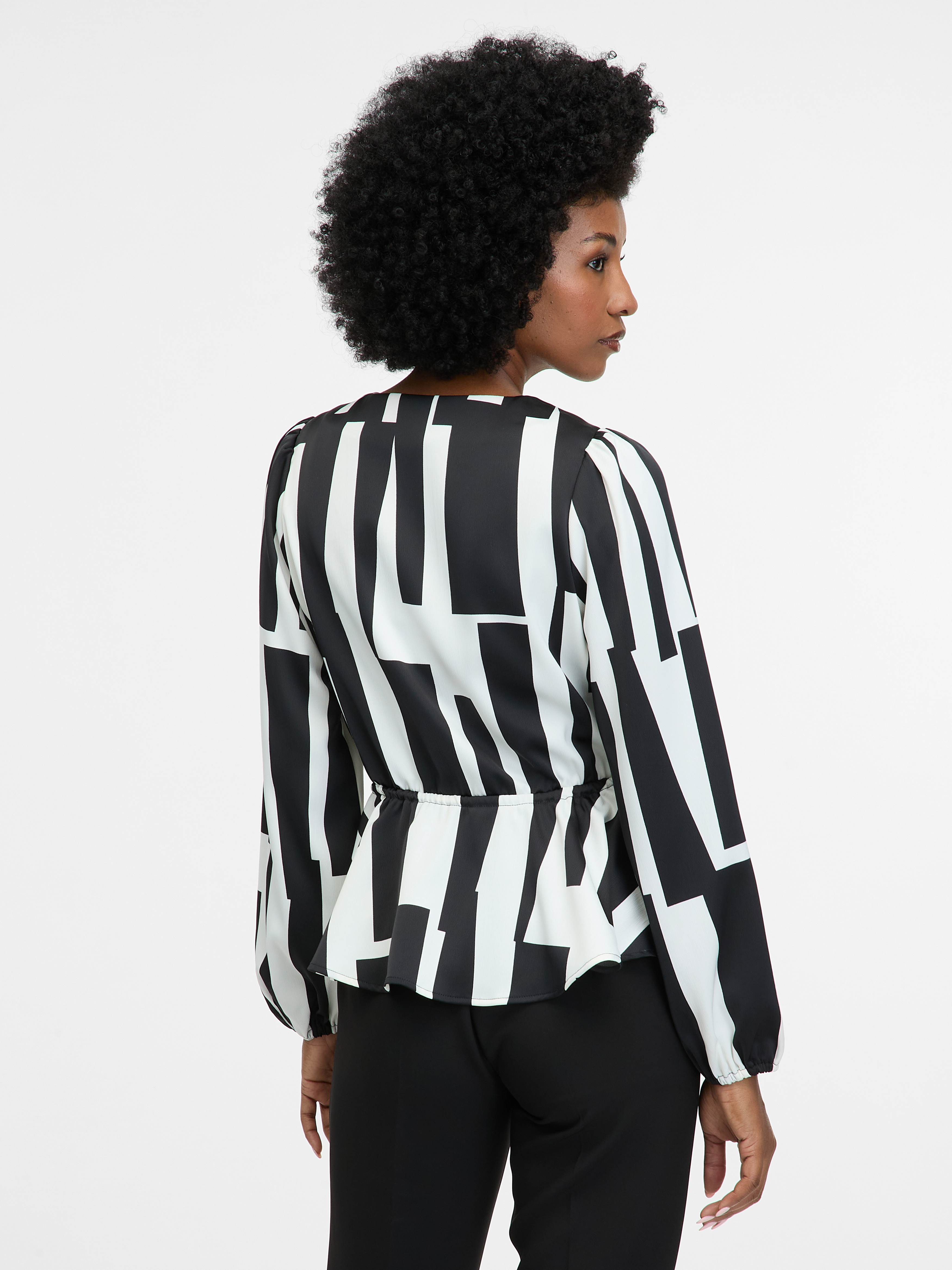 Black women's patterned blouse ORSAY - Women